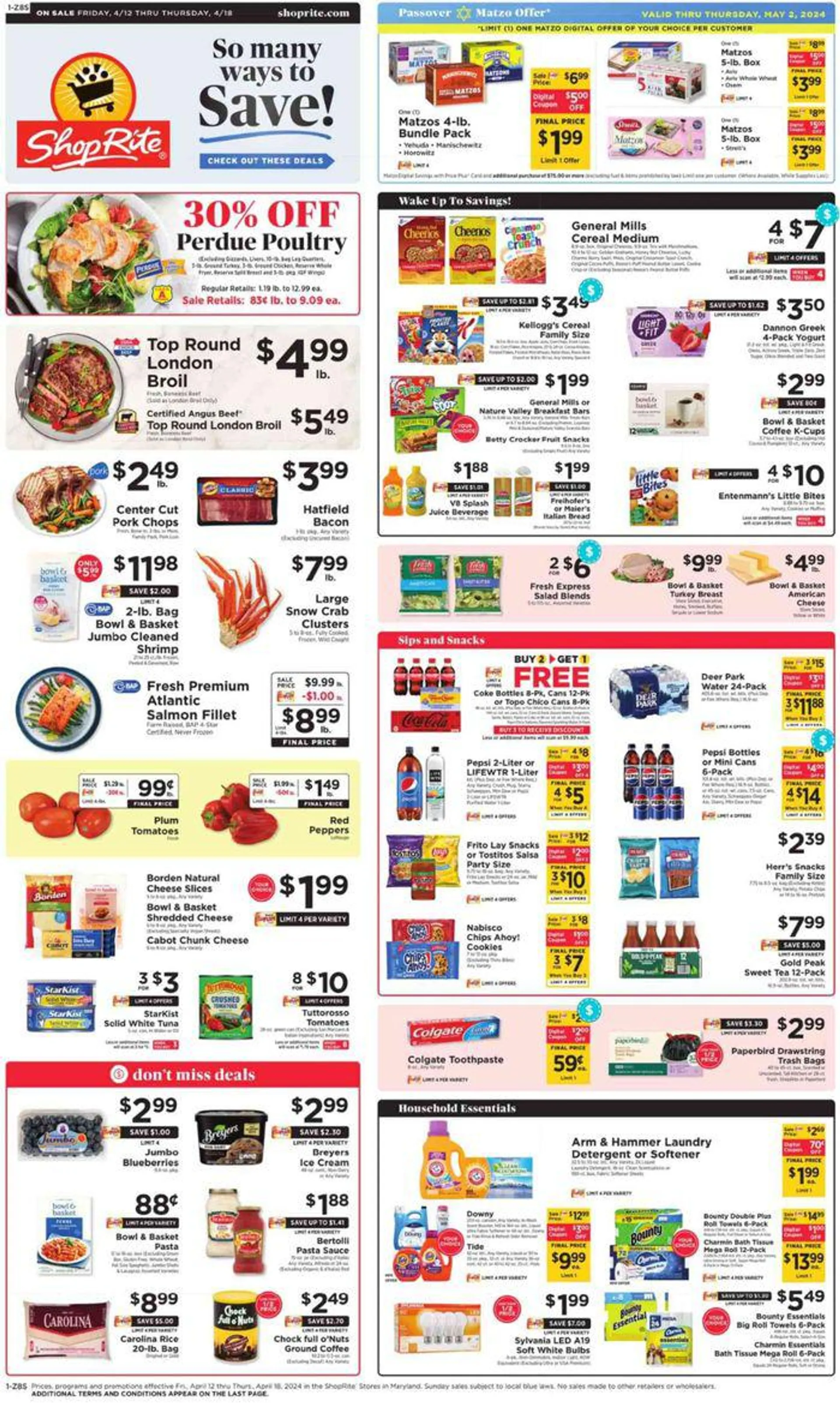 Weekly ad So Many Ways To Save from April 12 to April 18 2024 - Page 1