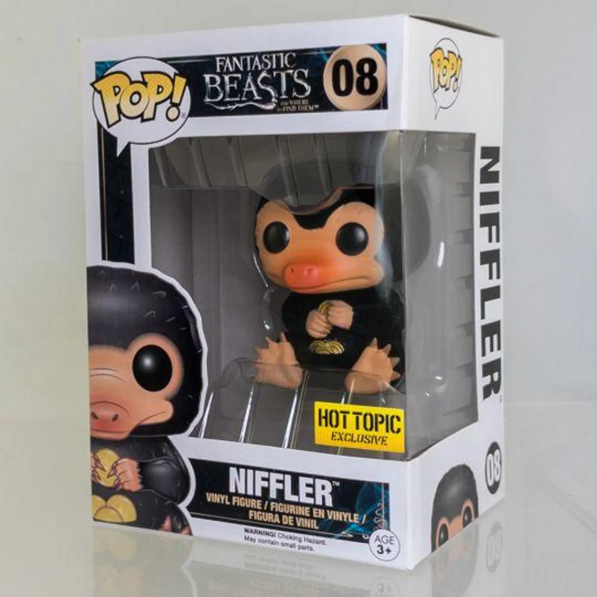 Funko POP! Movies - Fantastic Beasts Vinyl Figure - NIFFLER (Flocked) #08 (Exclusive) *NON-MINT*