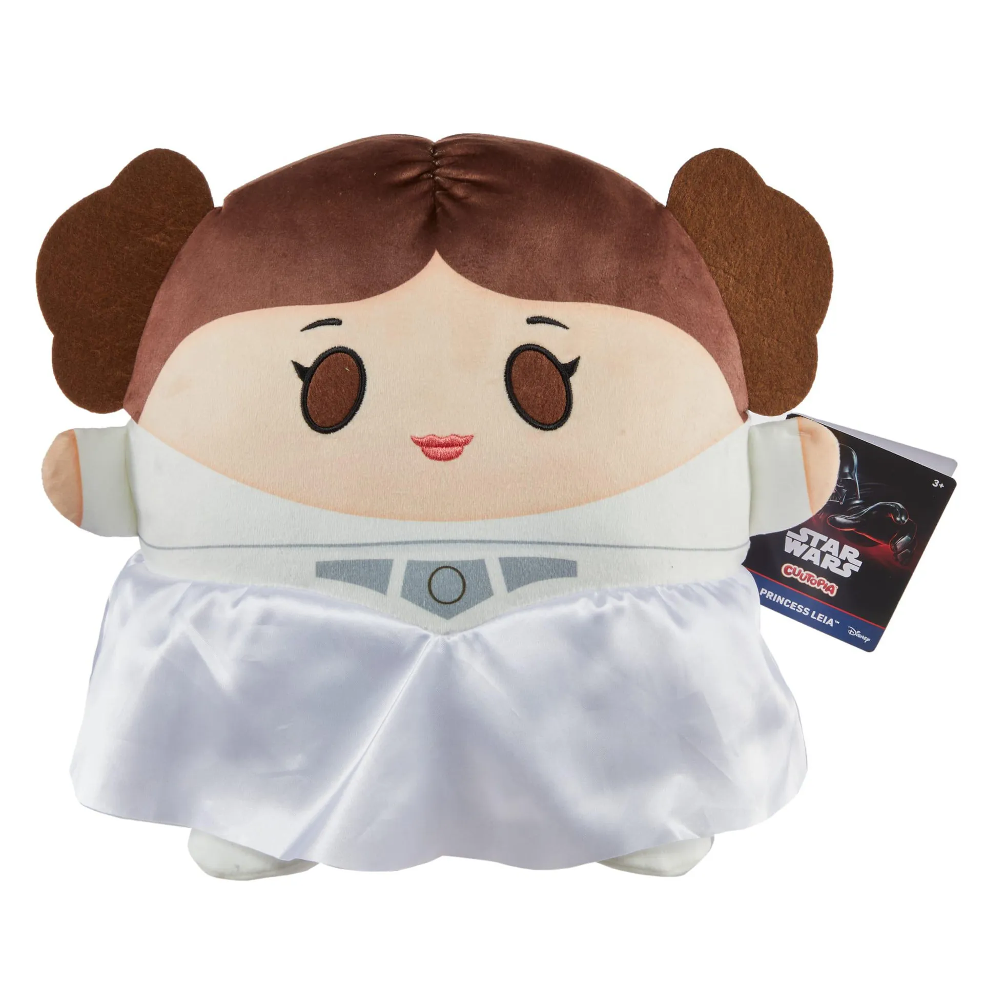 Star Wars Cuutopia Princess Leia Plush, 10-Inch Soft Rounded Pillow Doll Inspired By Character