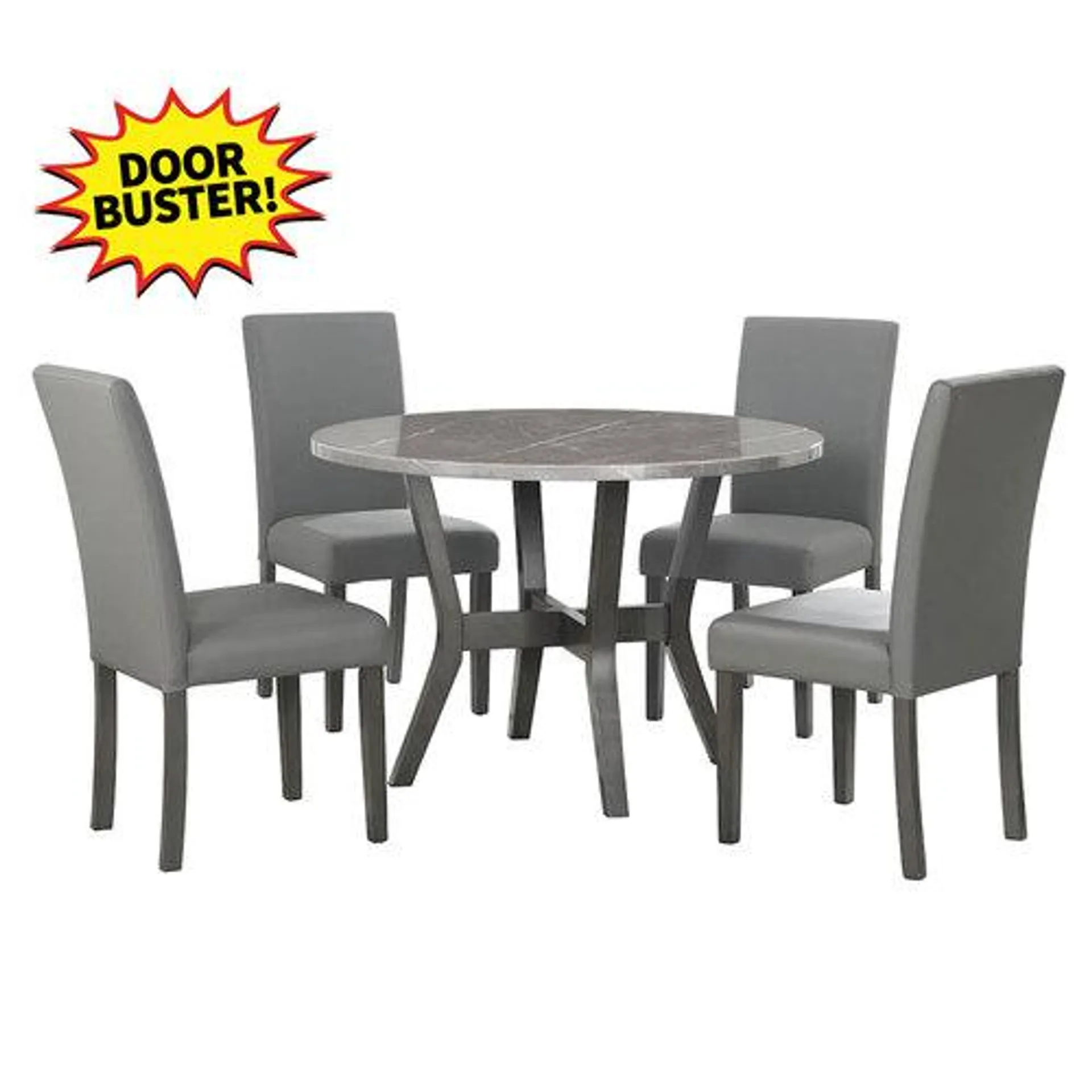 Ambridge Dining Set in Brushed Gray