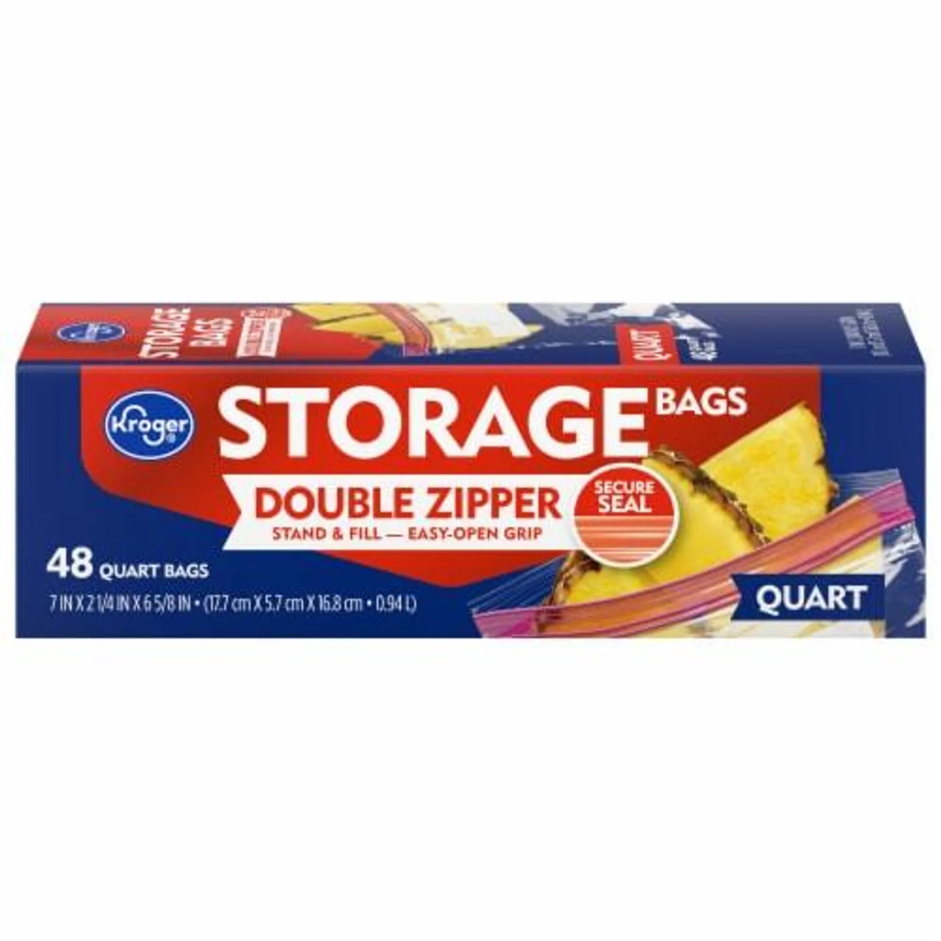 Kroger® Reclosable Quart Storage Bags