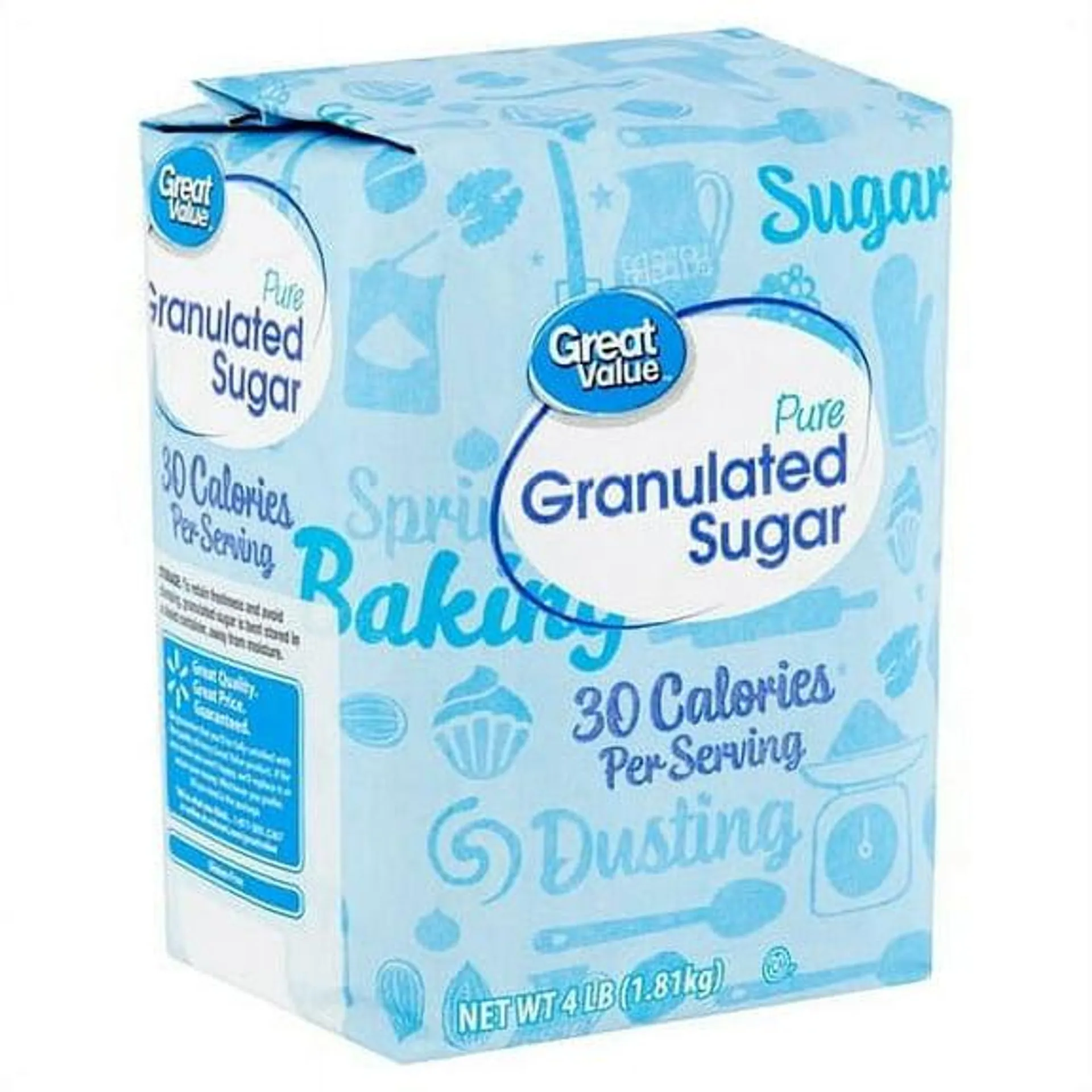 Great Value Pure Granulated Sugar, 4 lb