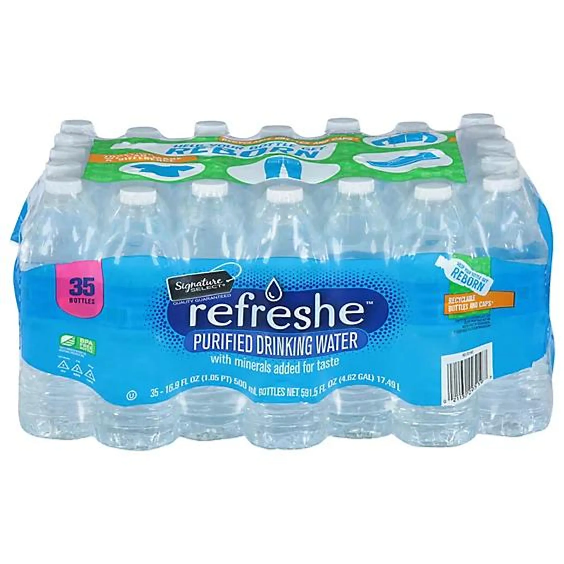 Signature SELECT Refreshe Purified Drinking Water - 35-16.9 Fl Oz