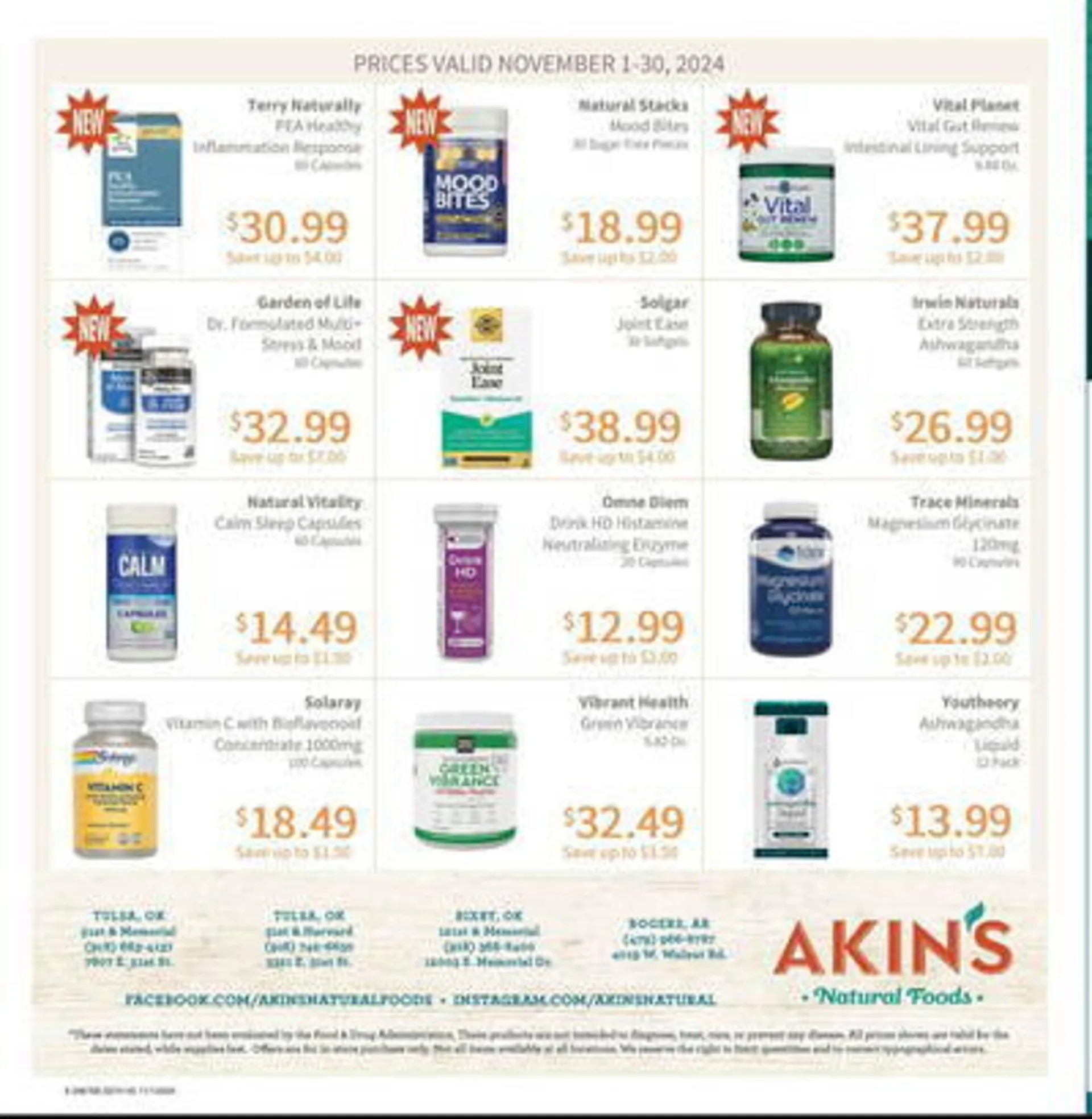 Weekly ad Akin's Natural Foods Weekly Ad from November 1 to November 30 2024 - Page 8