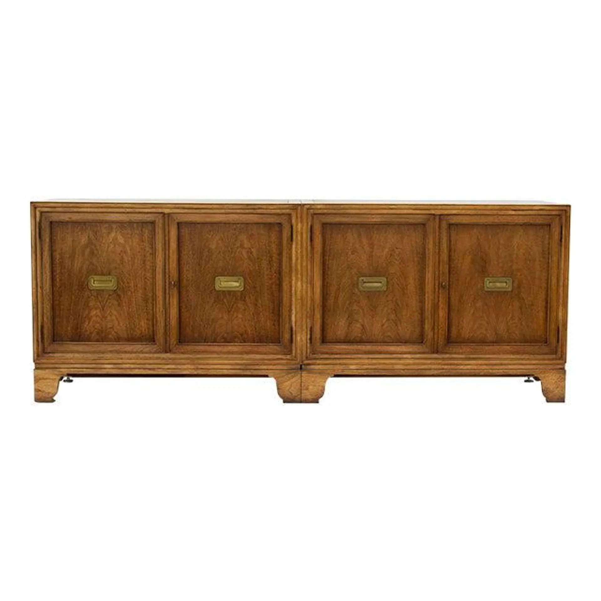 Baker Furniture Milling Road English Regency Walnut Buffet or Credenza, 80"