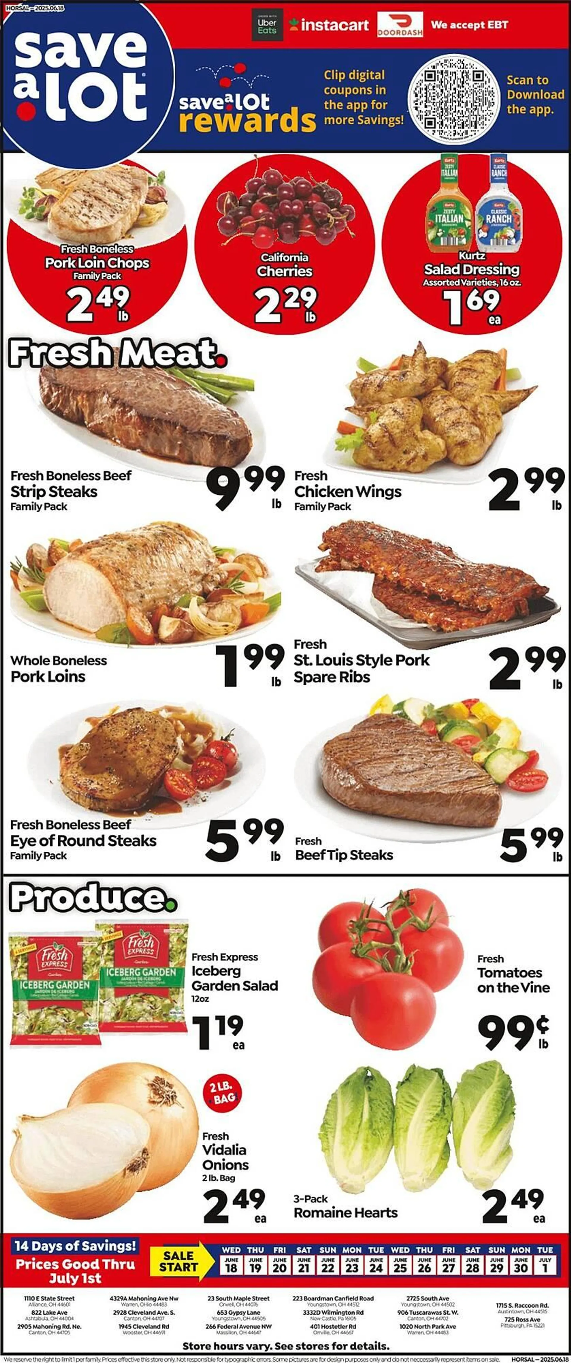 Weekly ad Save a Lot Weekly Ad from June 18 to July 1 2025 - Page 1