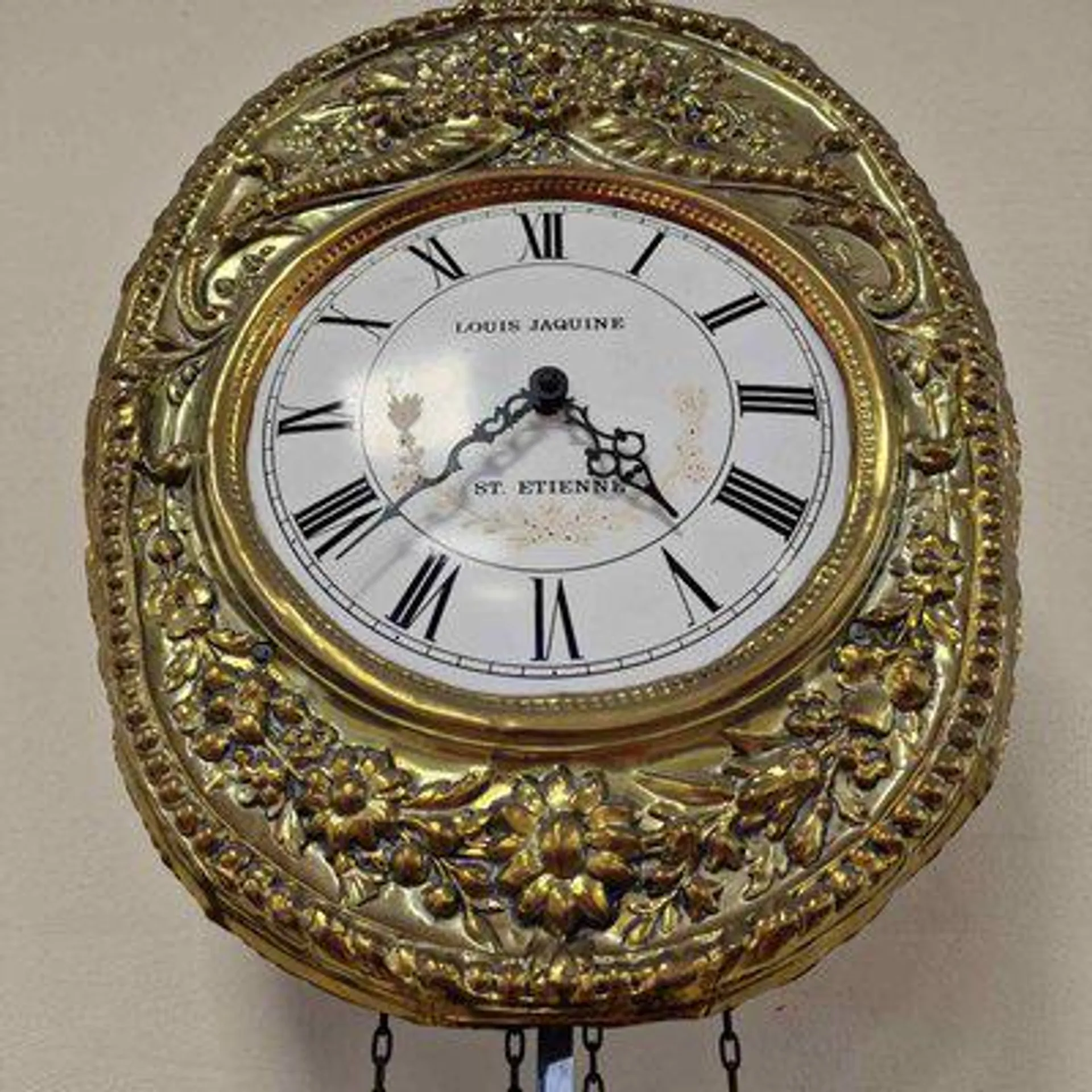 Wall Clock by Louis Jaquine St. Etienne