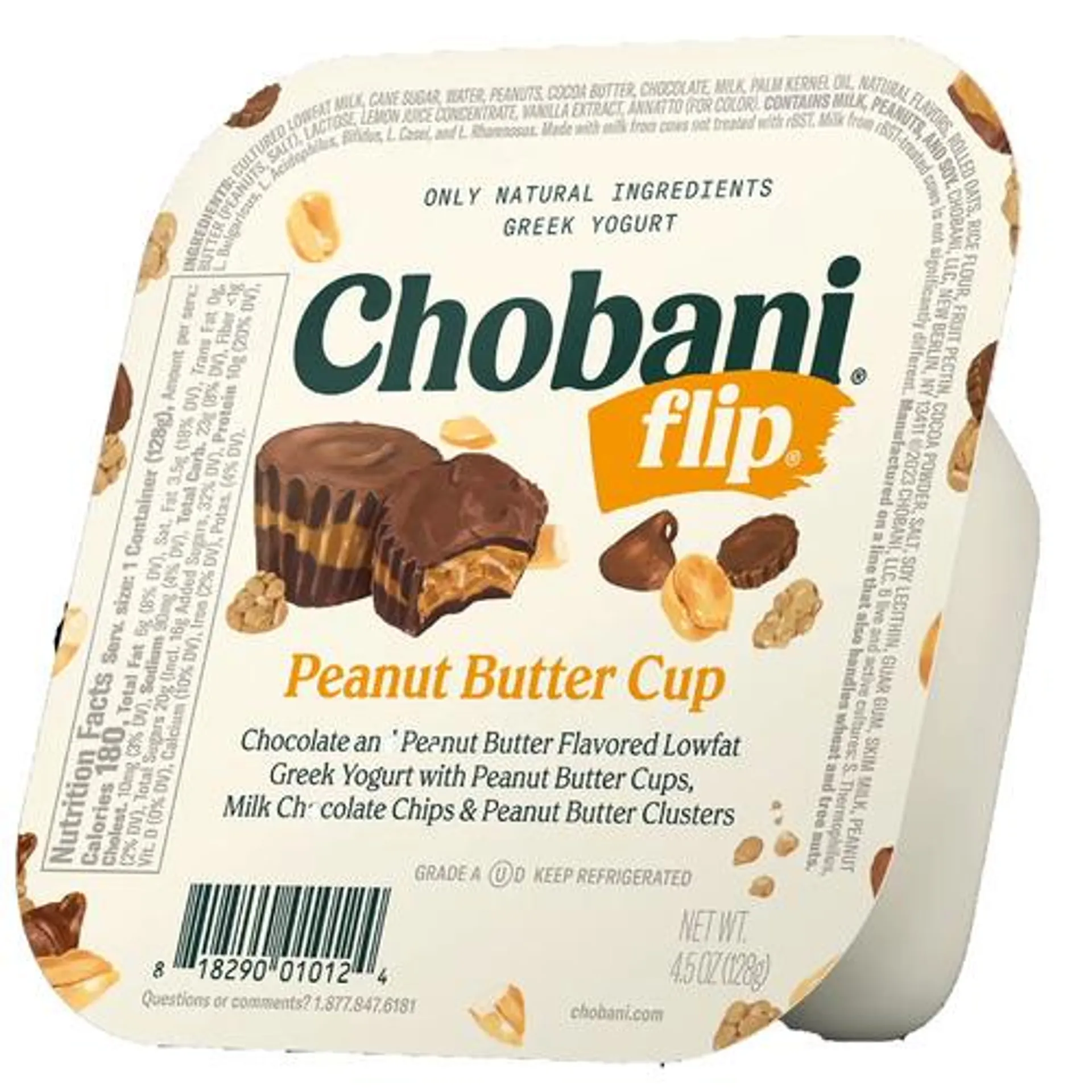 Chobani® Flip® low-fat Greek yogurt, peanut butter cup