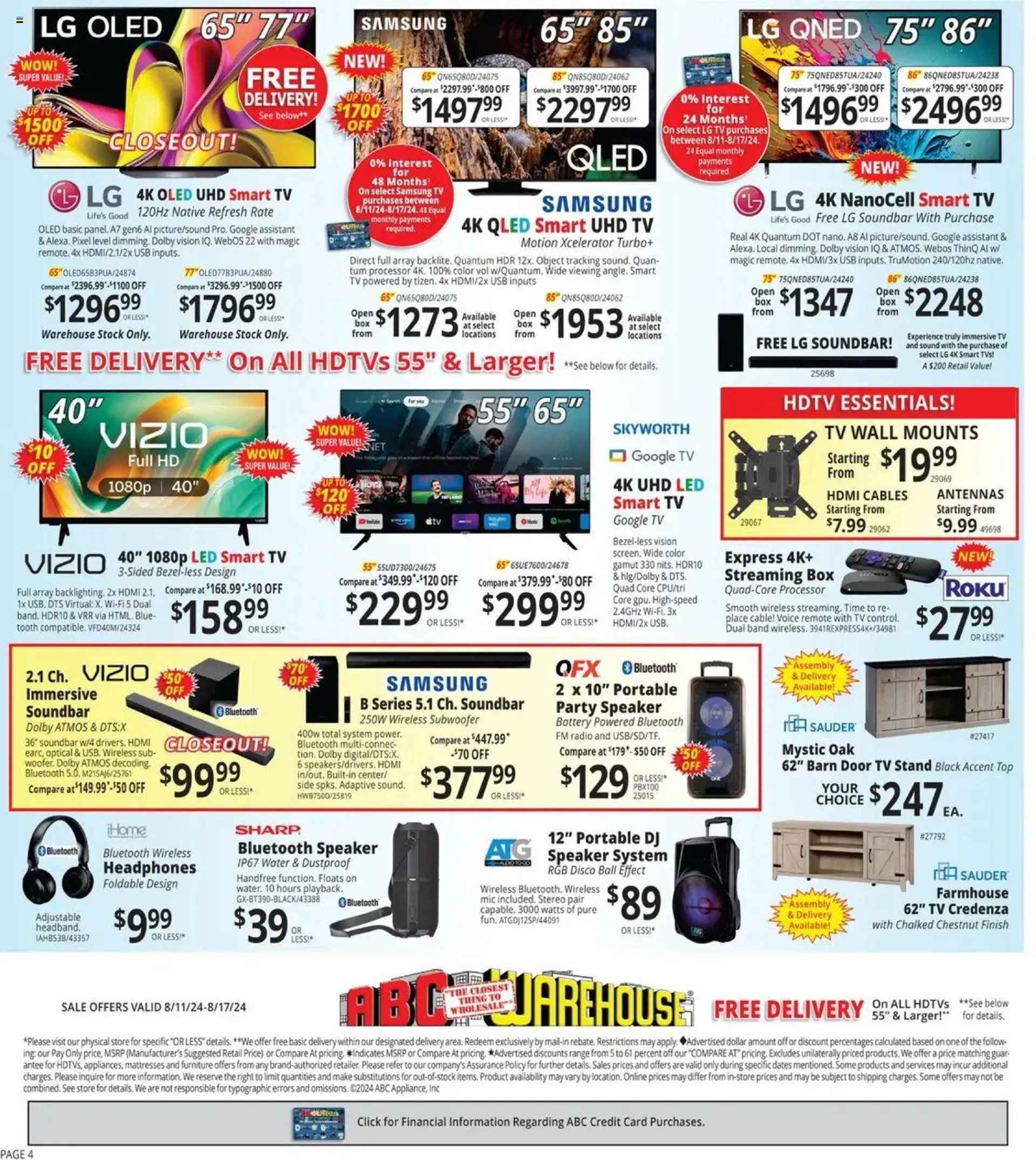 Weekly ad ABC Warehouse Weekly Ad from August 11 to August 17 2024 - Page 4