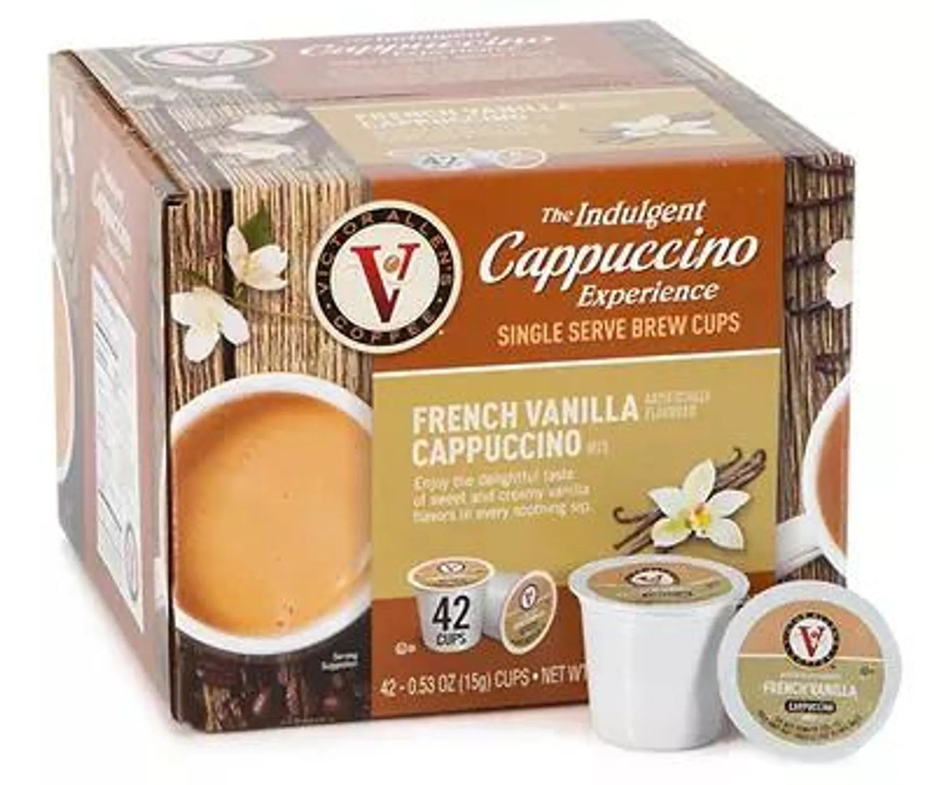 French Vanilla Cappuccino 42-Pack Single Serve Brew Cups