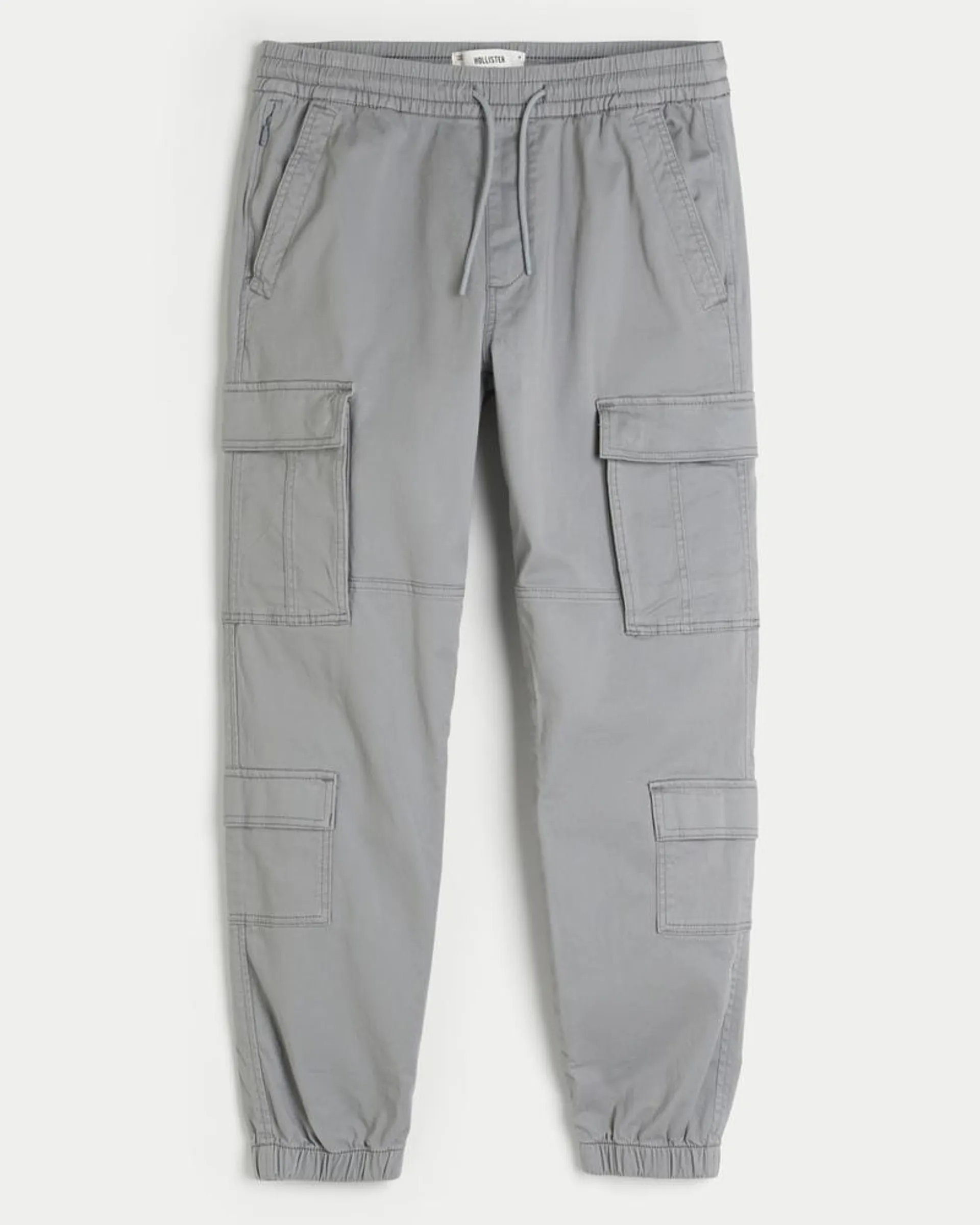 Relaxed Twill Cargo Joggers