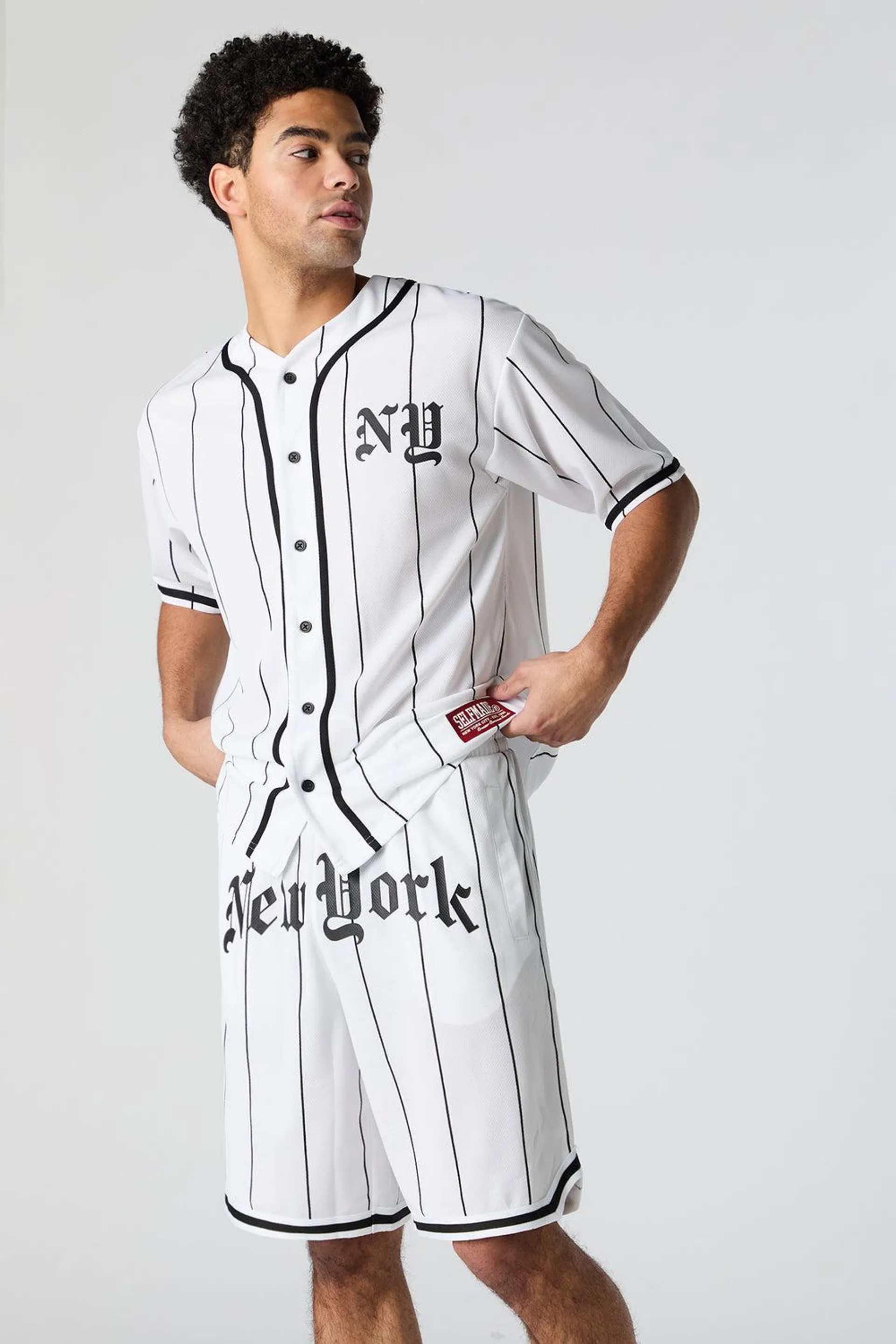 New York Graphic Baseball Short