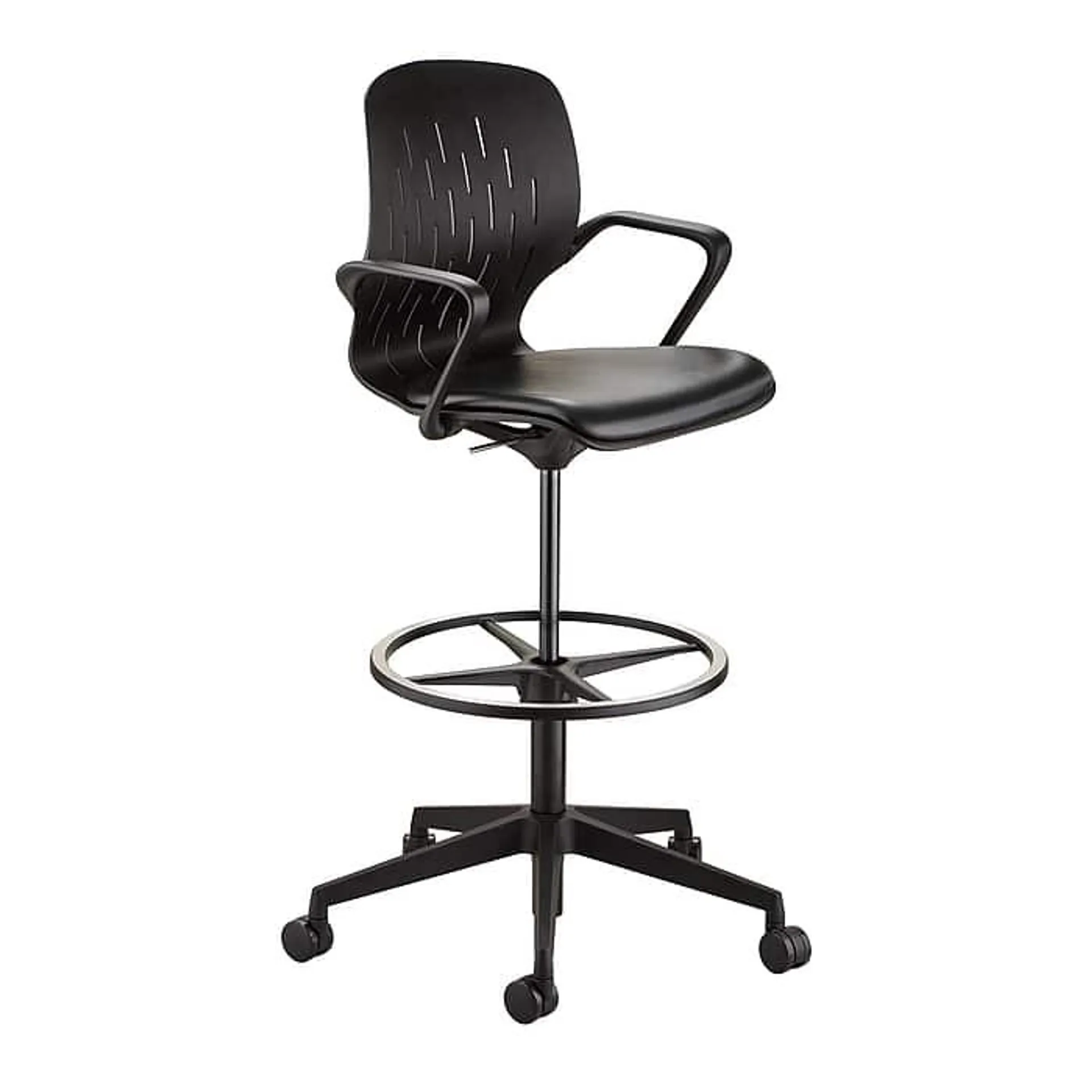 Safco® Shell™ Vinyl Upholstered Extended-Height Chair,