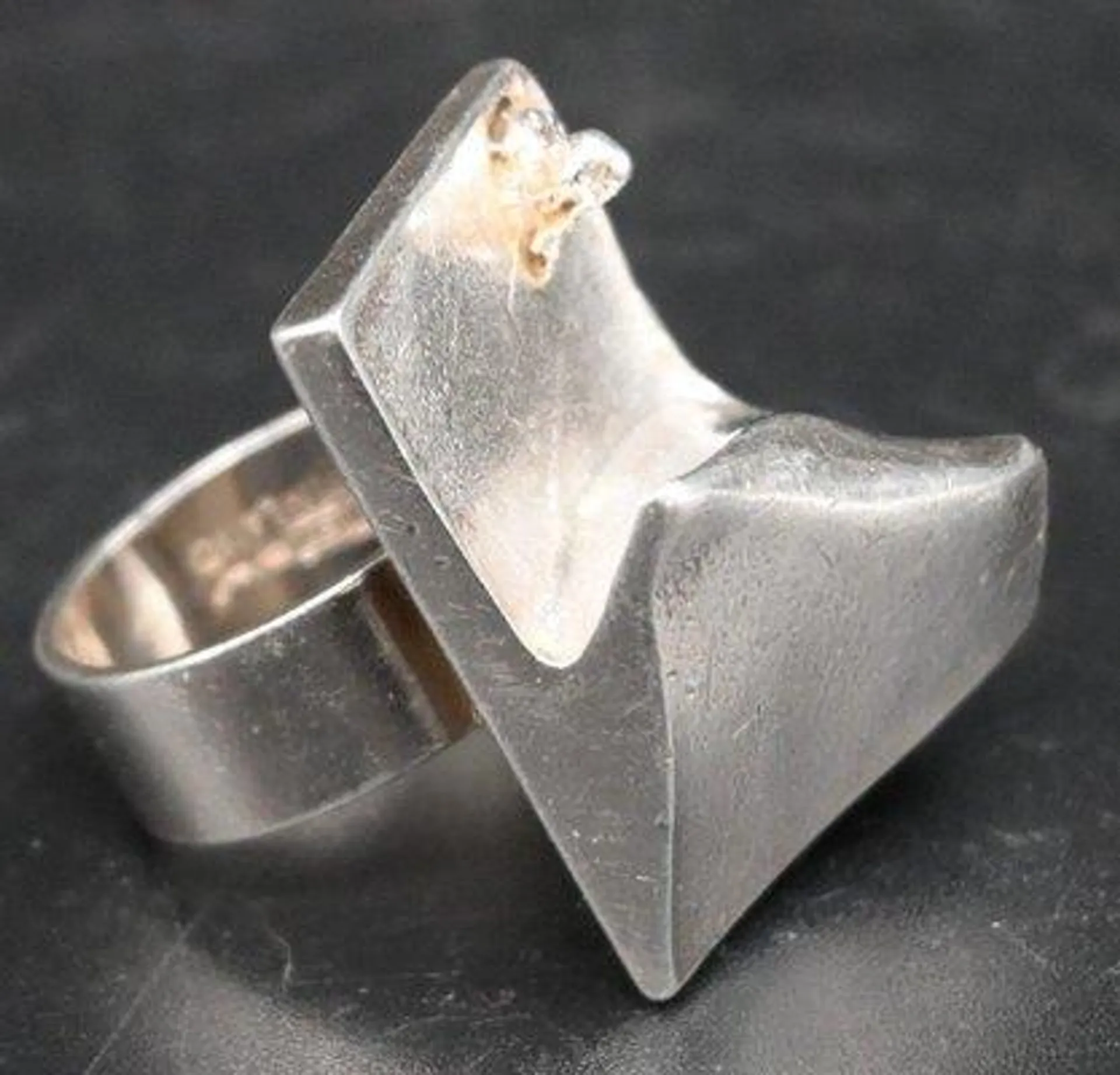 Lapponia A Space Series Silver Ring by Bjorn Weckstrom