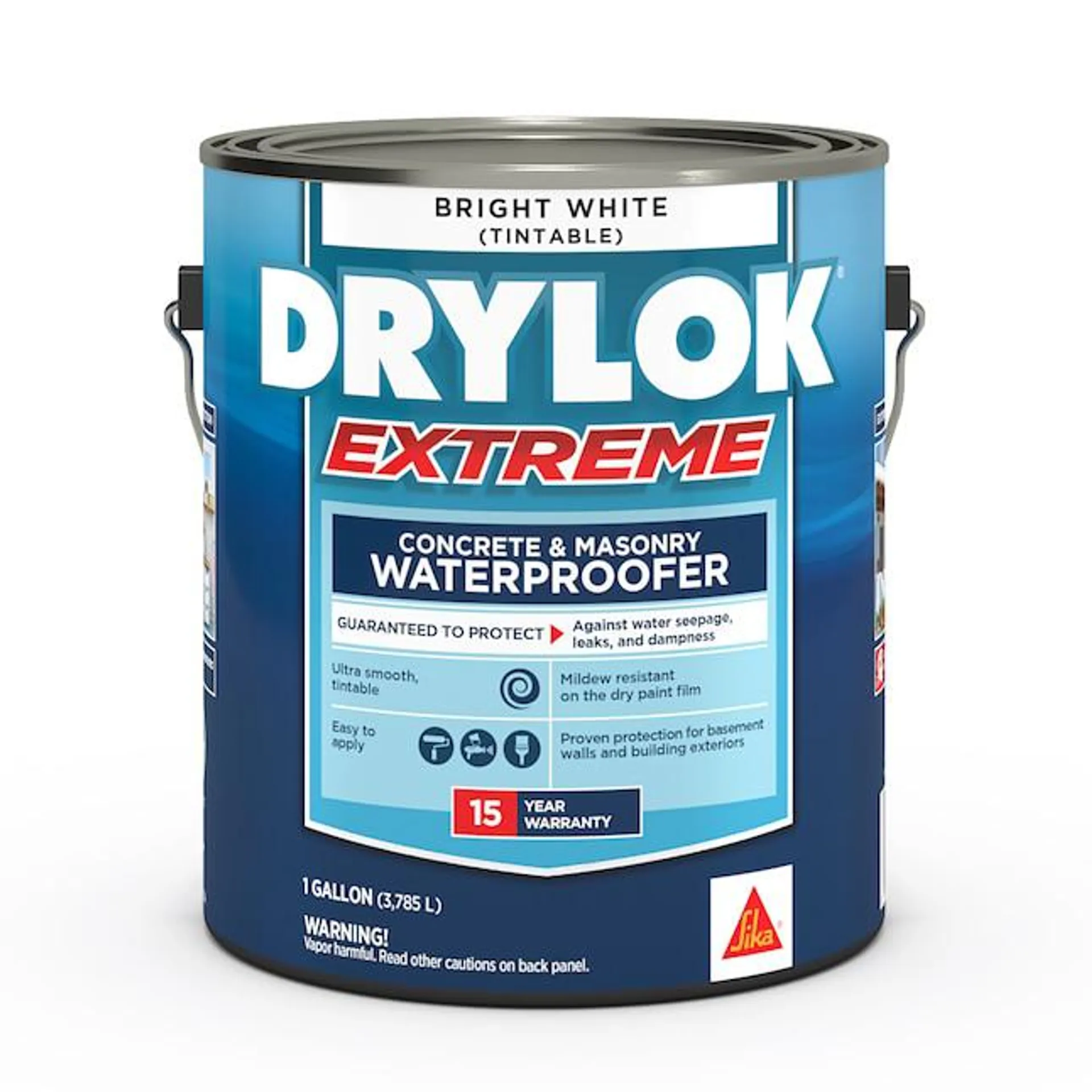 DRYLOK Extreme White Flat Solid Latex Mildew Resistant Waterproofer (1-Gallon)