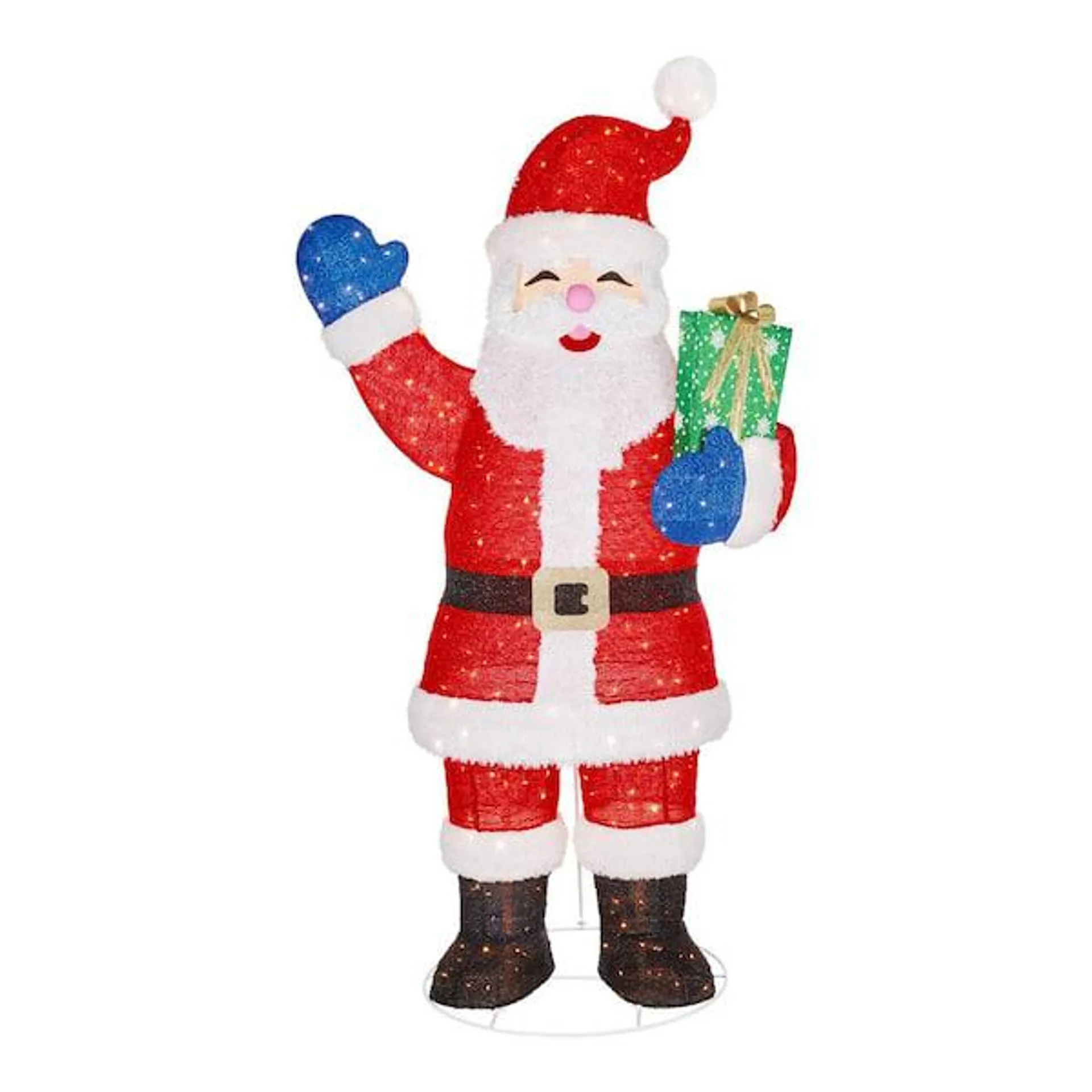 8 ft. Giant-Sized LED Collapsible Santa Holiday Yard Decoration