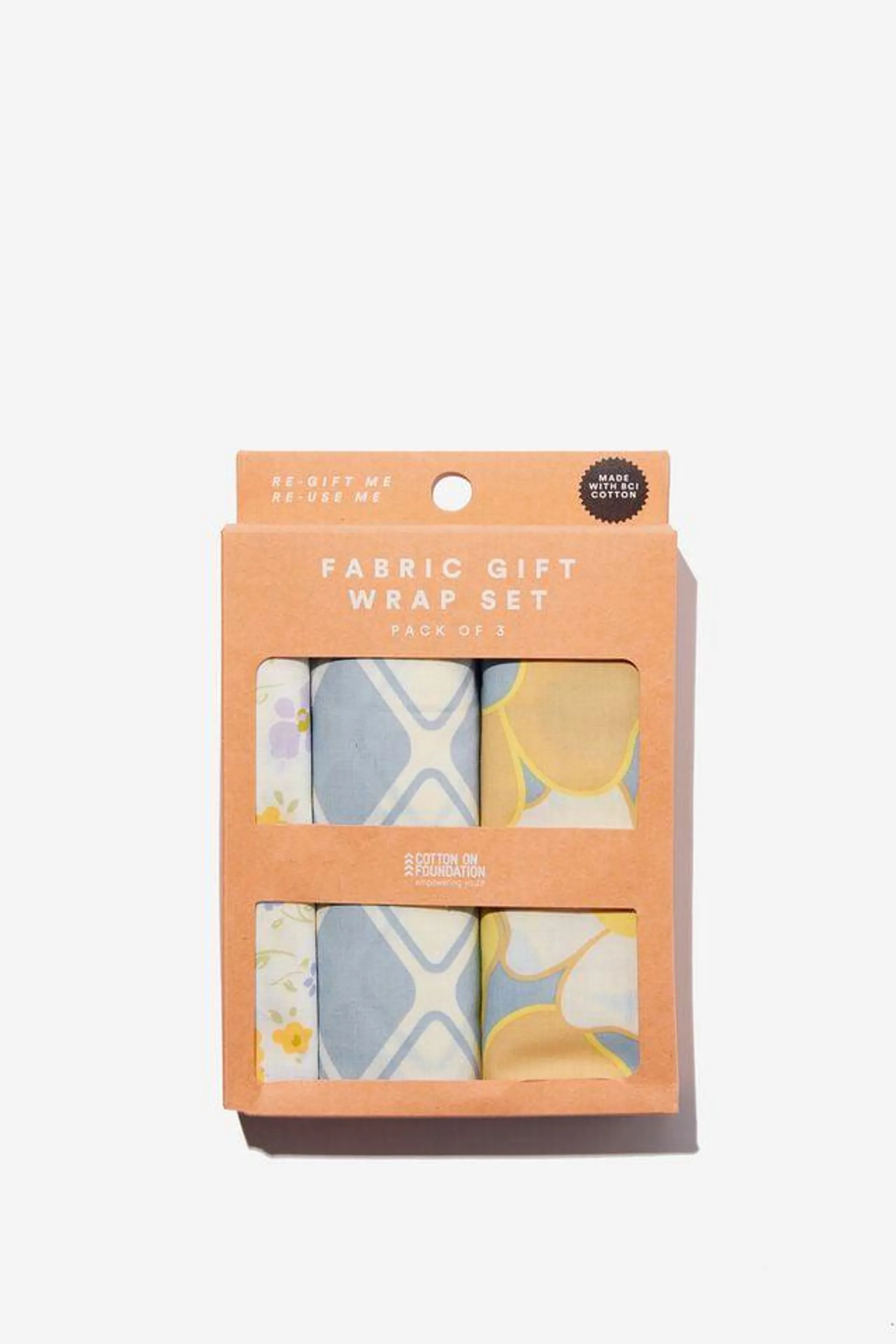 Foundation Adults Fabric Gift Wrap Set