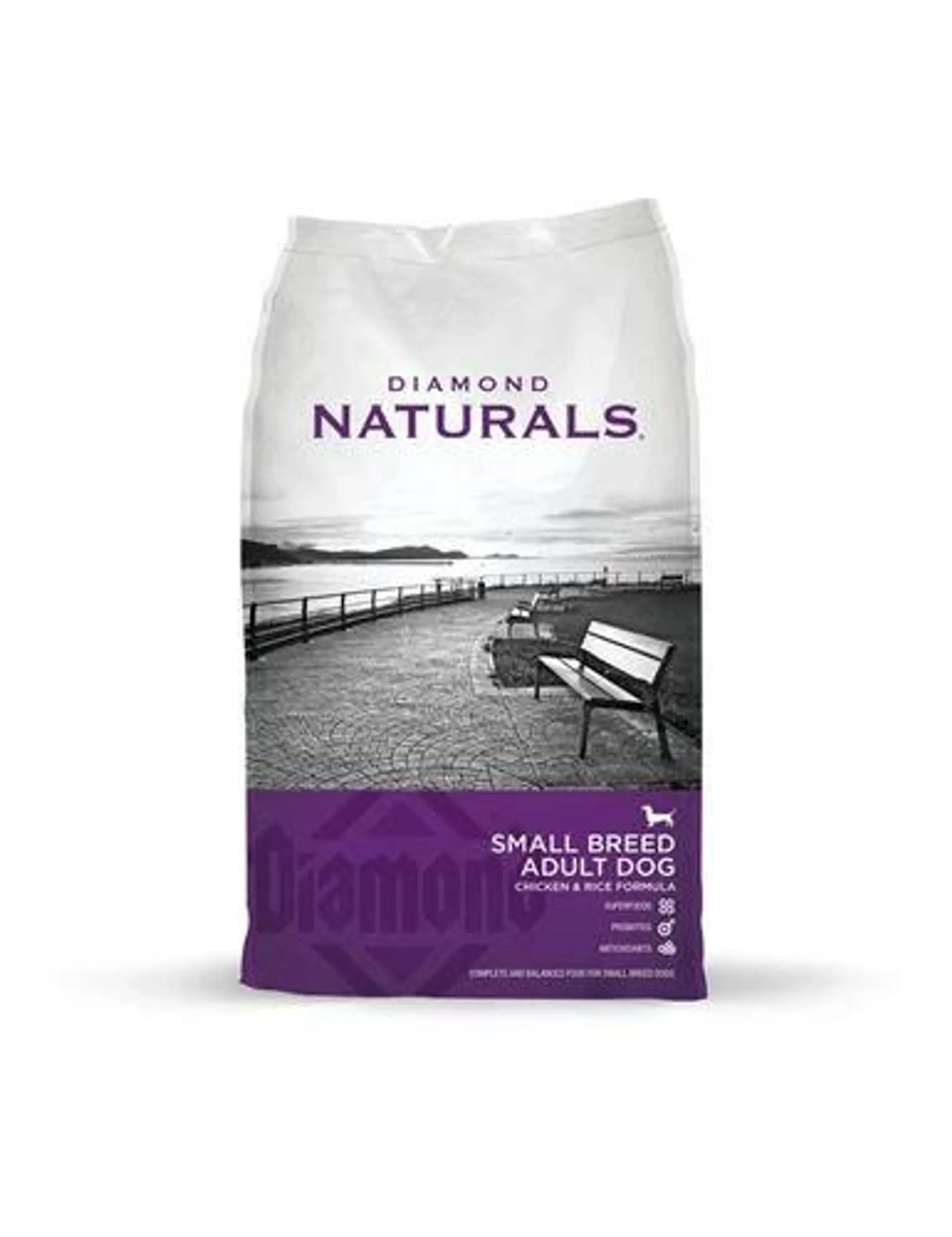 Diamond Naturals Small Breed Adult Dog Chicken & Rice Formula, 18 pound bag