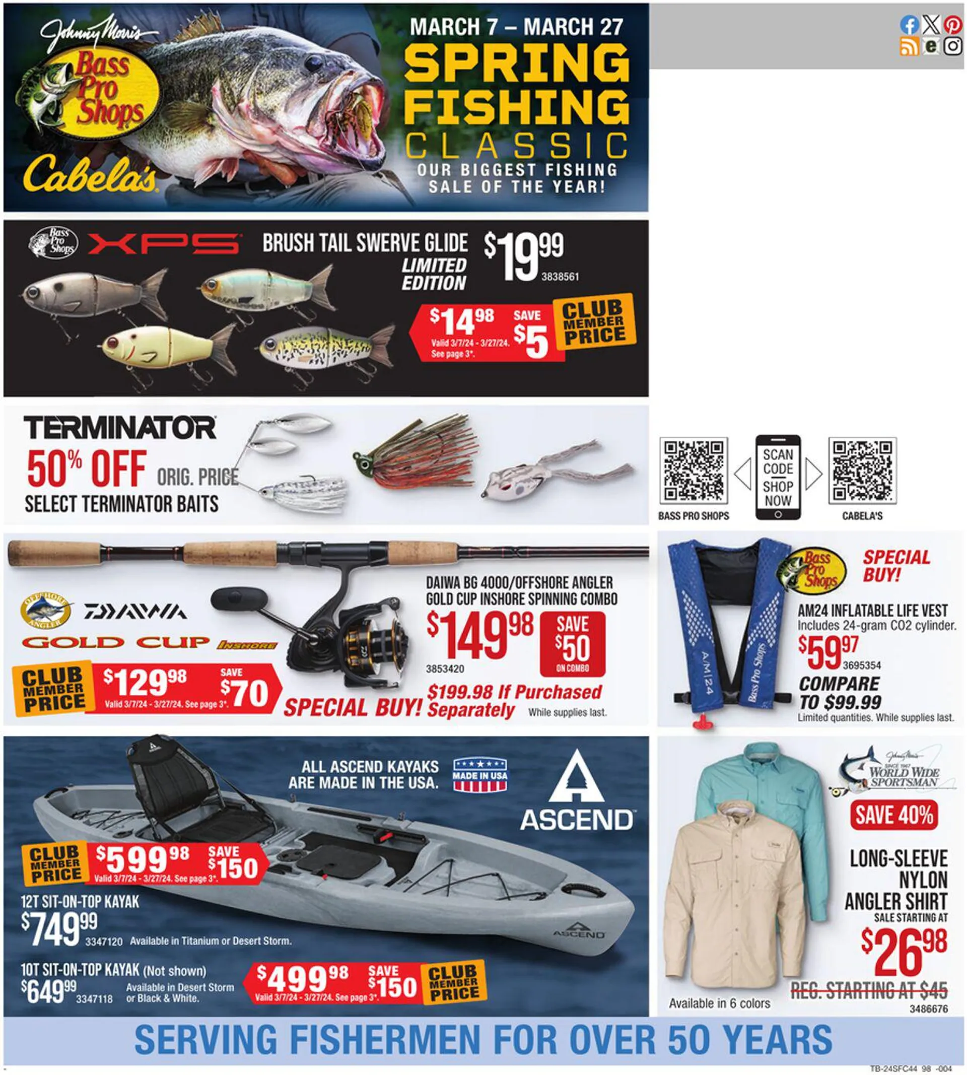 Weekly ad Bass Pro Current weekly ad from March 7 to March 27 2024 - Page 43