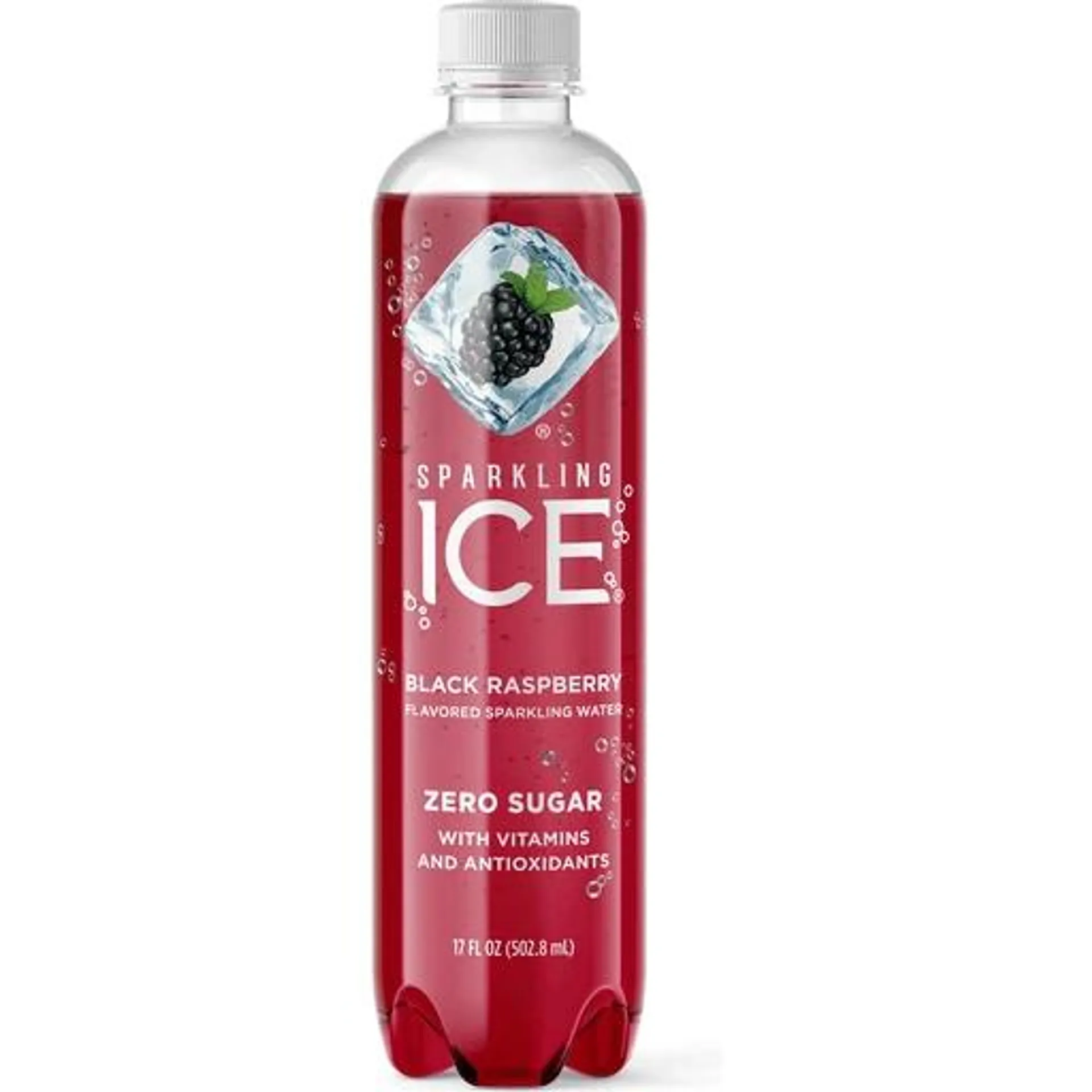 Sparkling Ice Zero Sugar Black Raspberry Naturally Flavored Sparkling Water 17 fl oz bottle