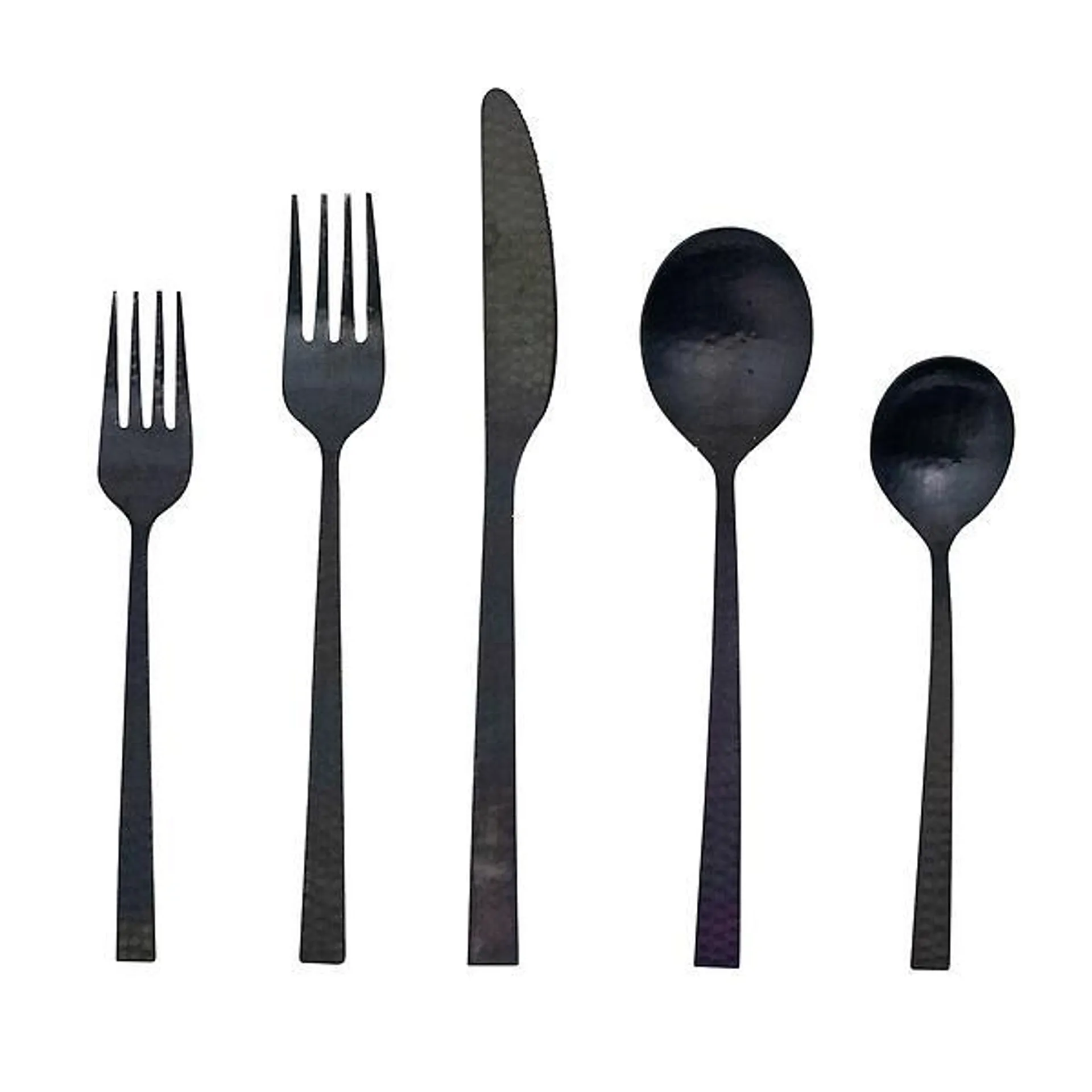 Hammered Flatware Set of 5