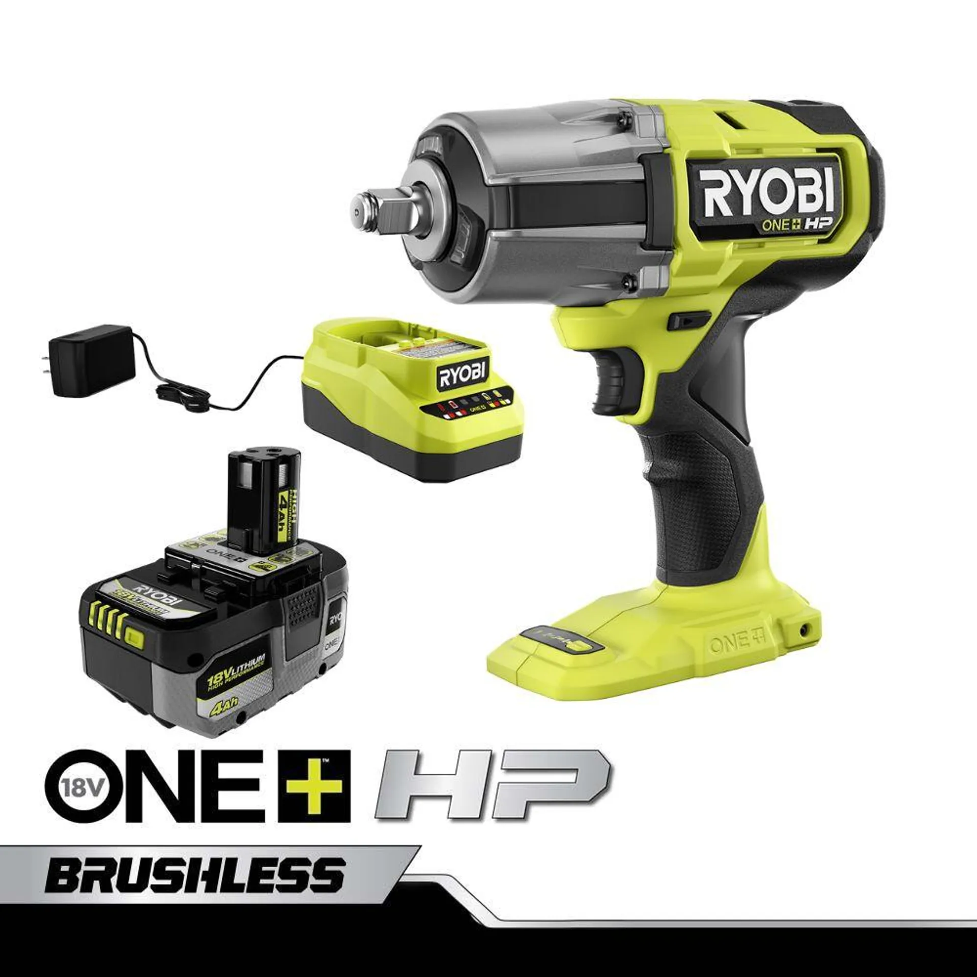 18V ONE+ HP Brushless 4-Mode 1/2" High Torque Impact Wrench Kit