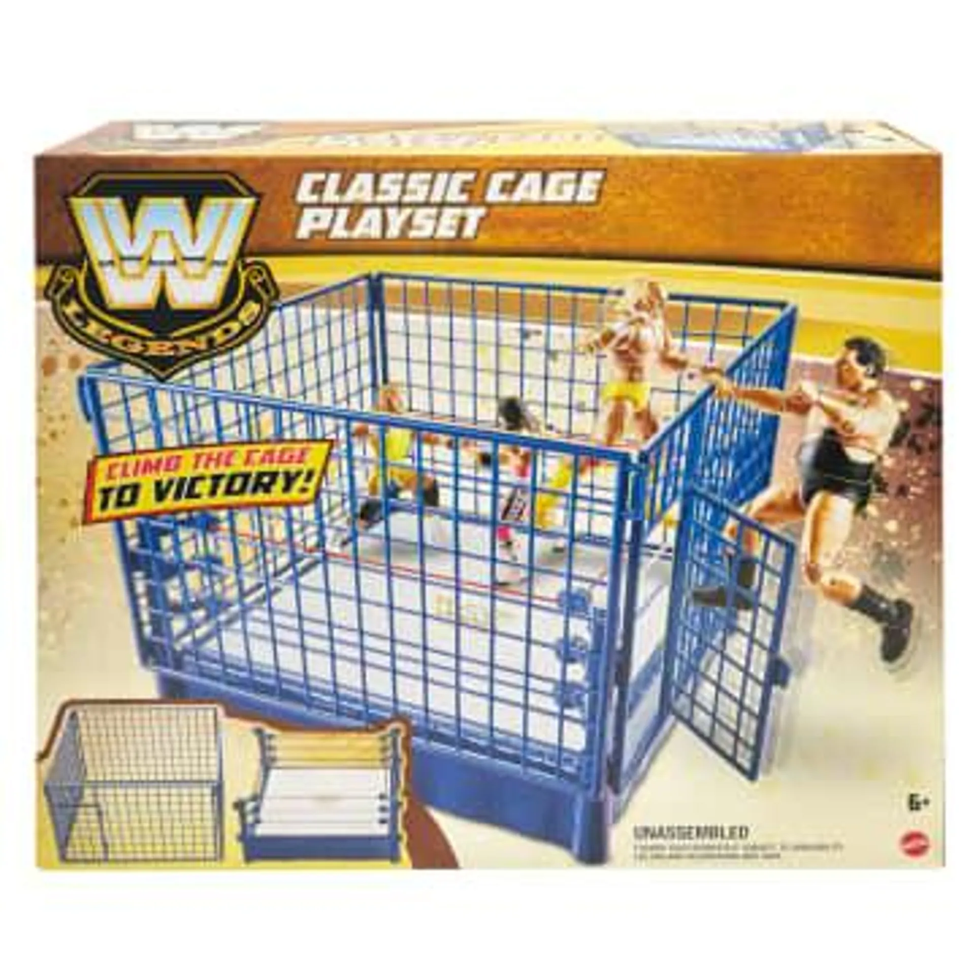 WWE Legends Steel Cage & Superstar Ring Playset