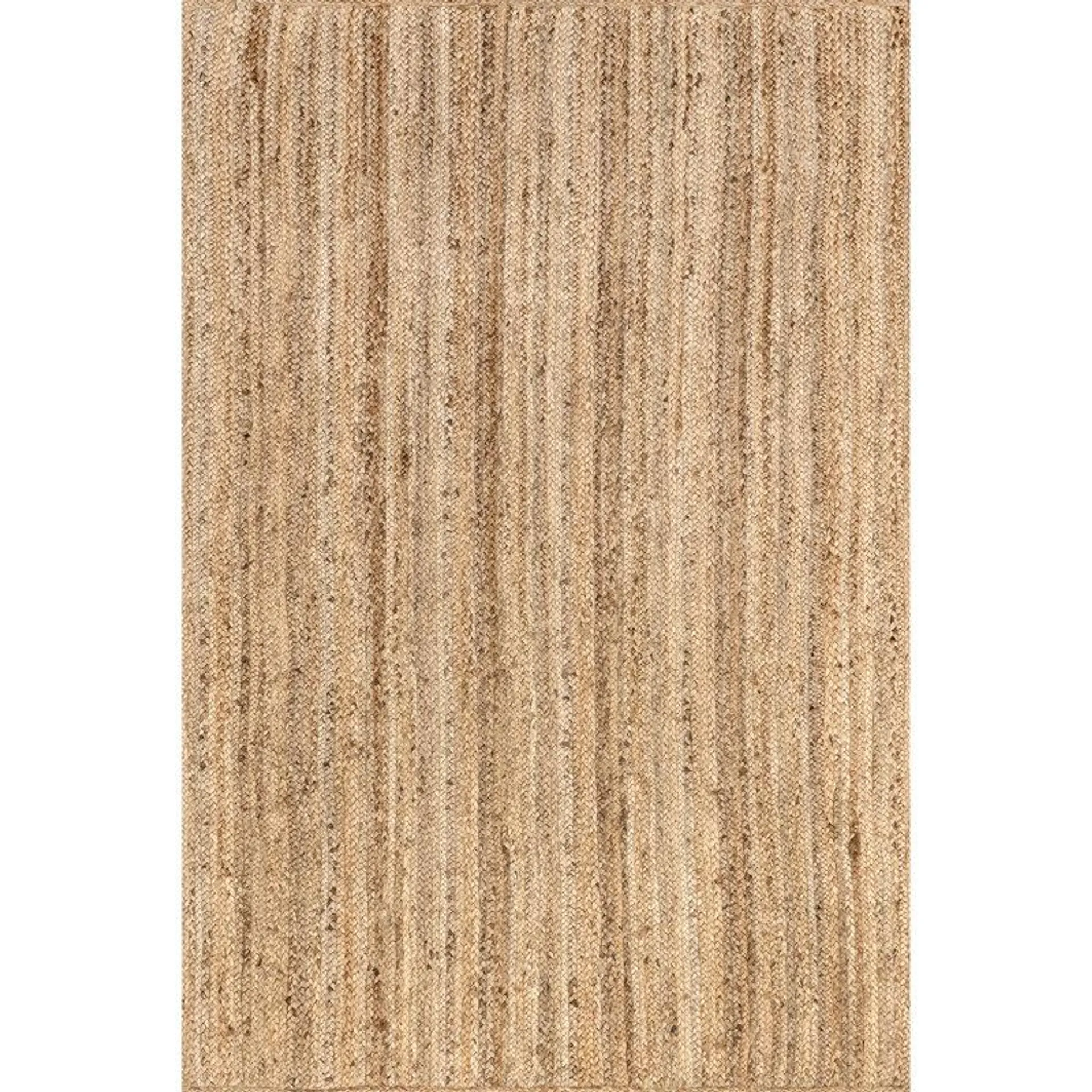 Lorelei Jute Area Rug for Dining Room Living Room Kitchen, Natural