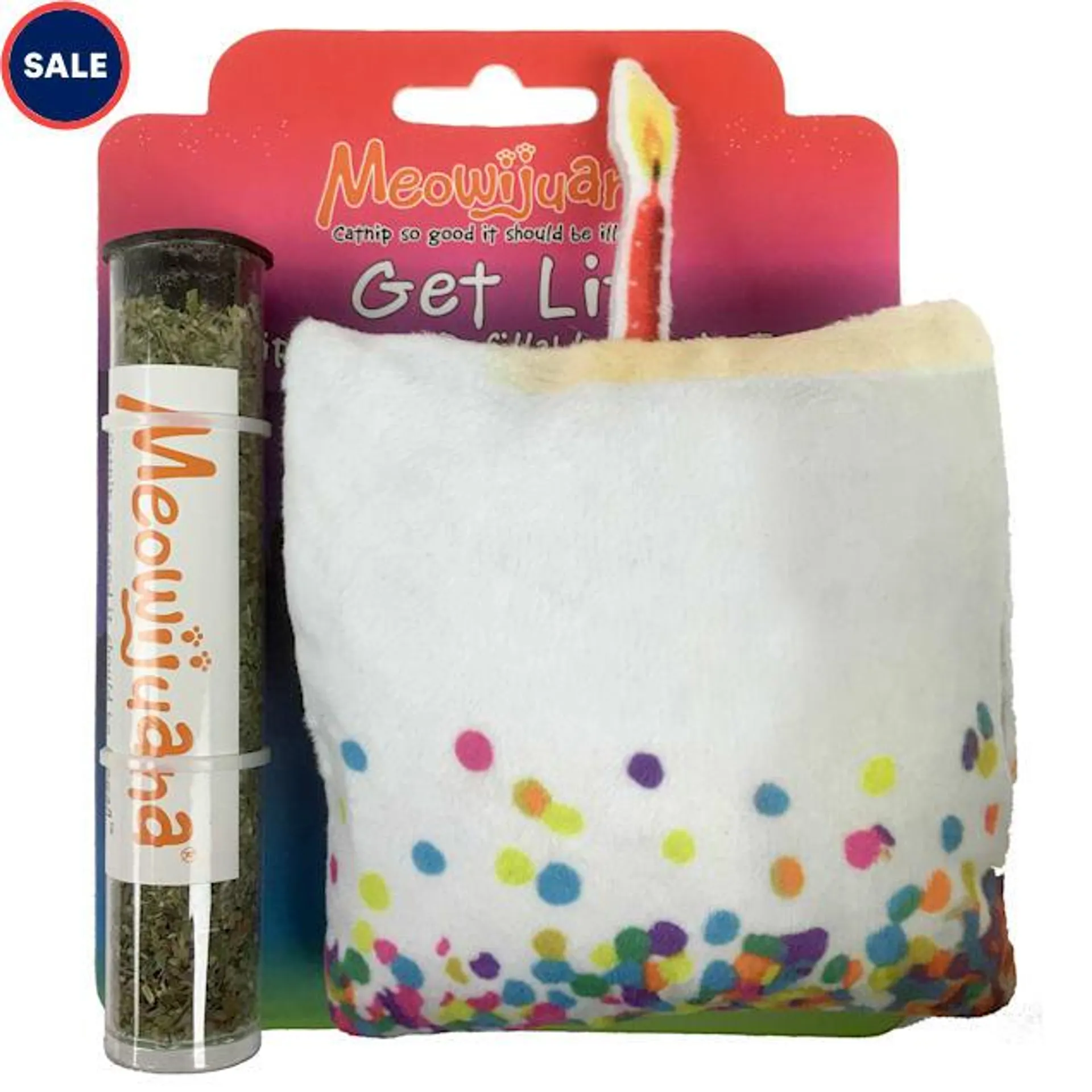 Meowijuana Refillable Get Lit Cake Catnip Cat Toy, Medium