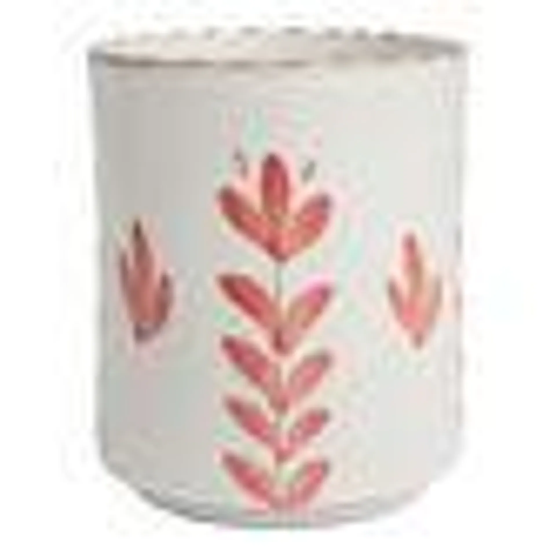 Almada Round Coral Hand Painted Utensil Holder