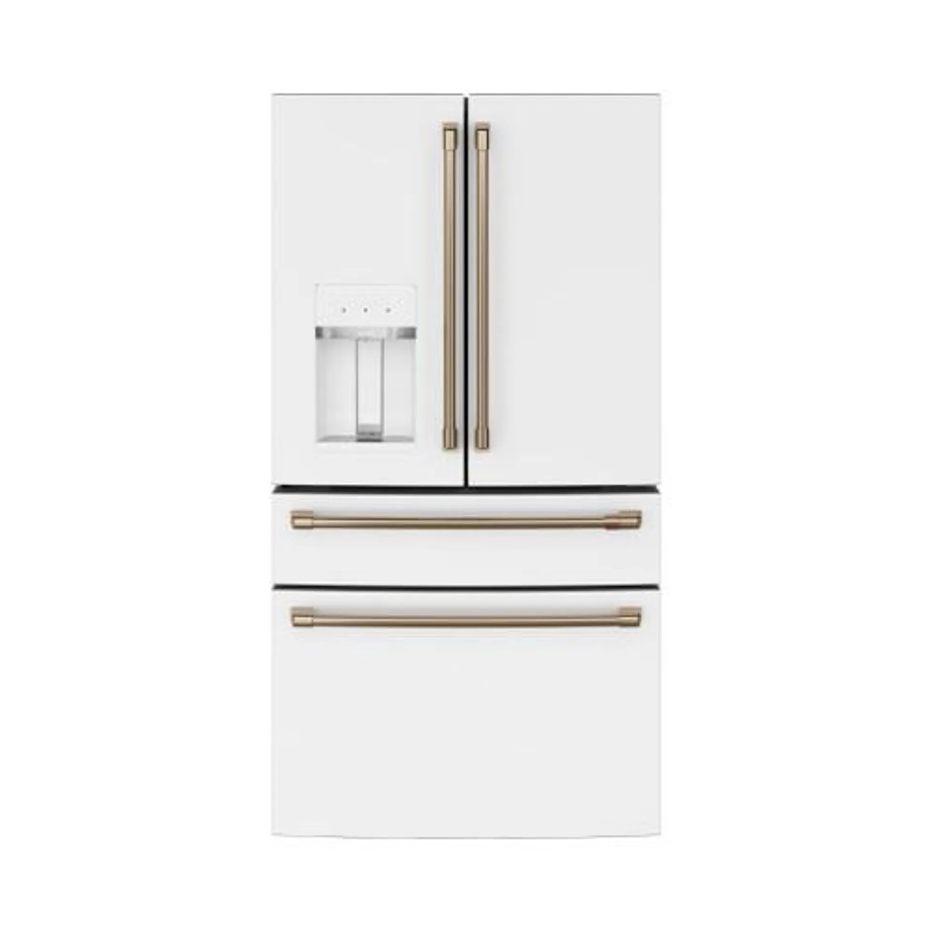 Cafe 27.8 cu. ft. Smart 4-Door French Door Refrigerator in Matte White, Fingerprint Resistant and ENERGY STAR - CVE28DP4NW2