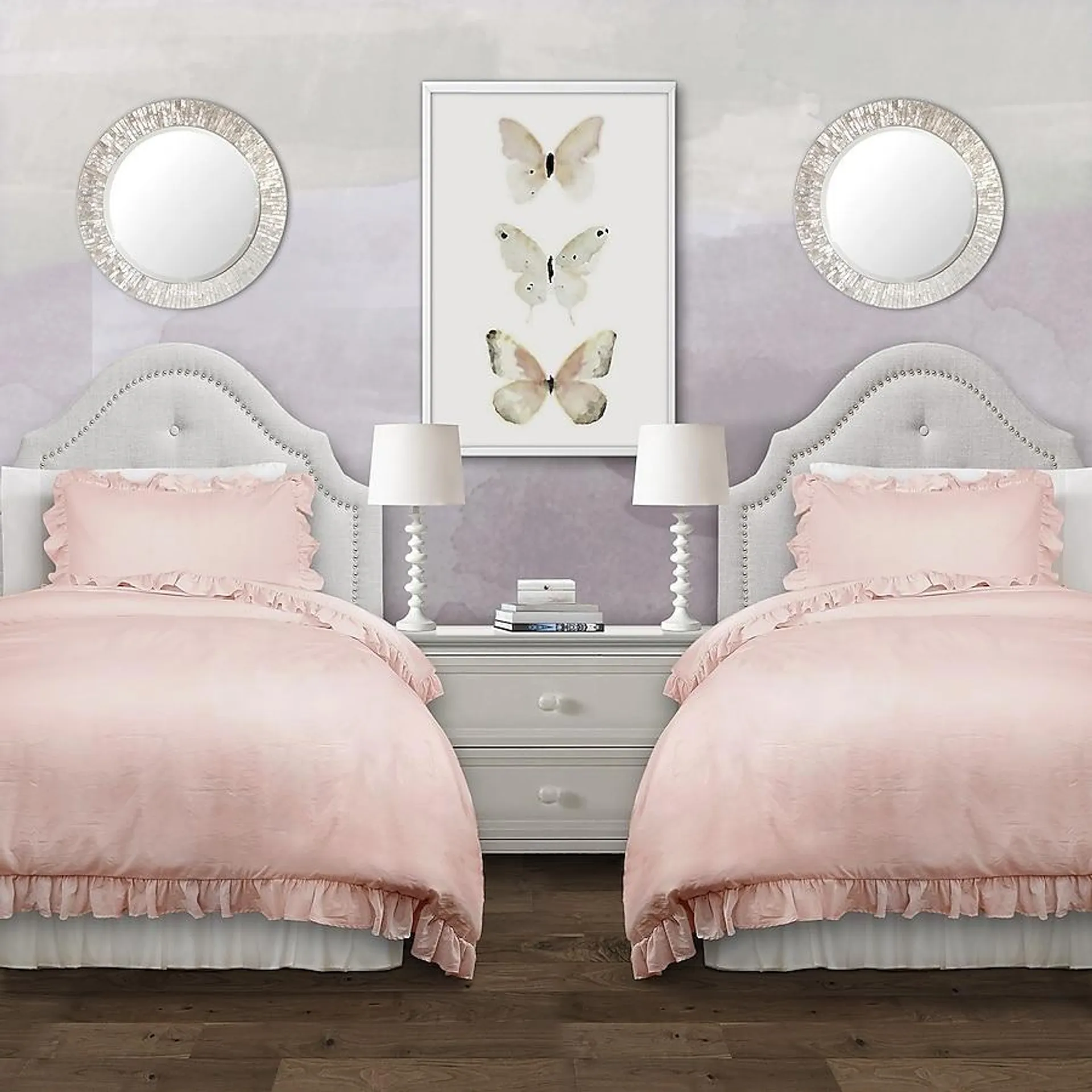 Lush Decor Blush Solid Full/Queen Comforter