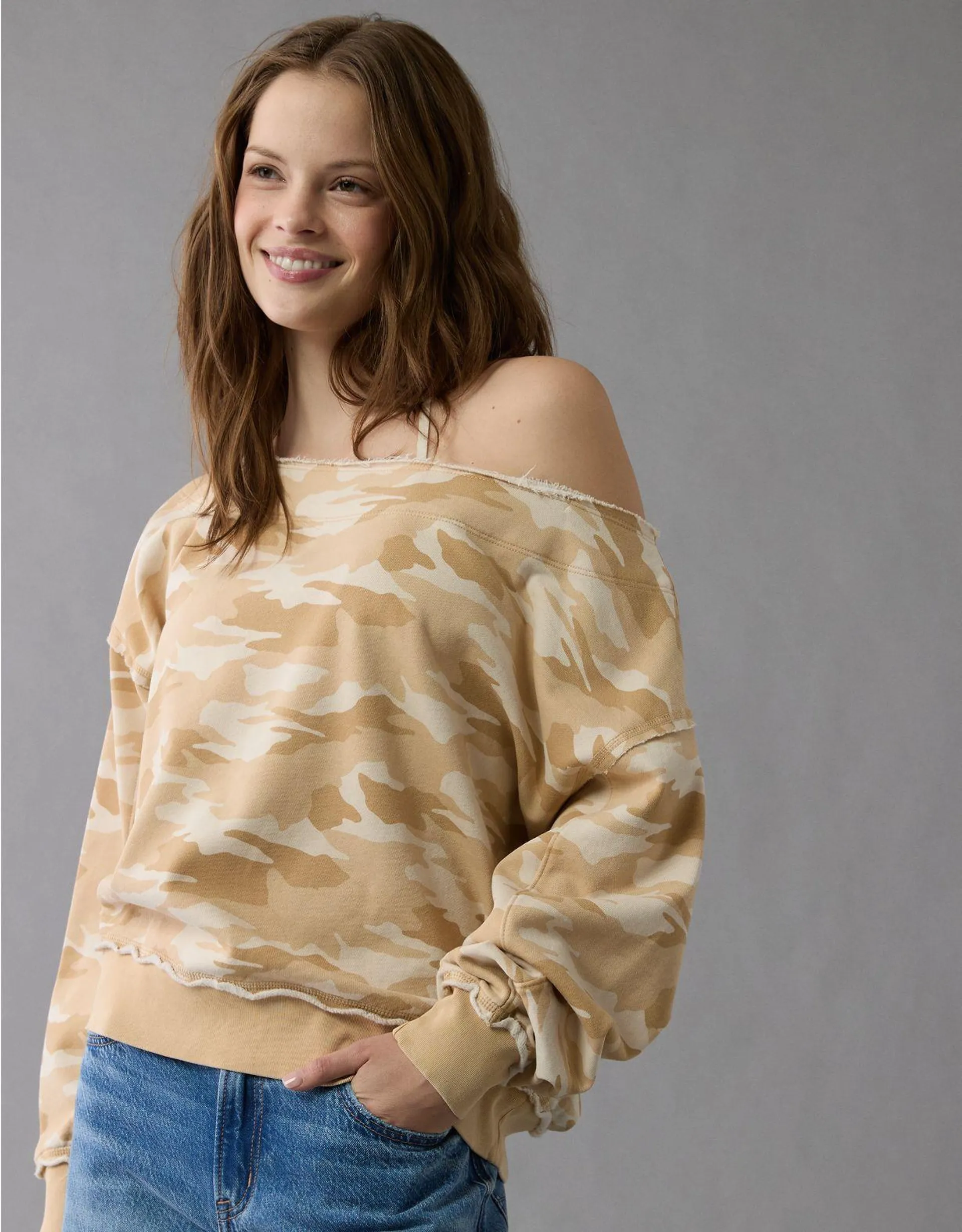 AE Off The Shoulder Sweatshirt