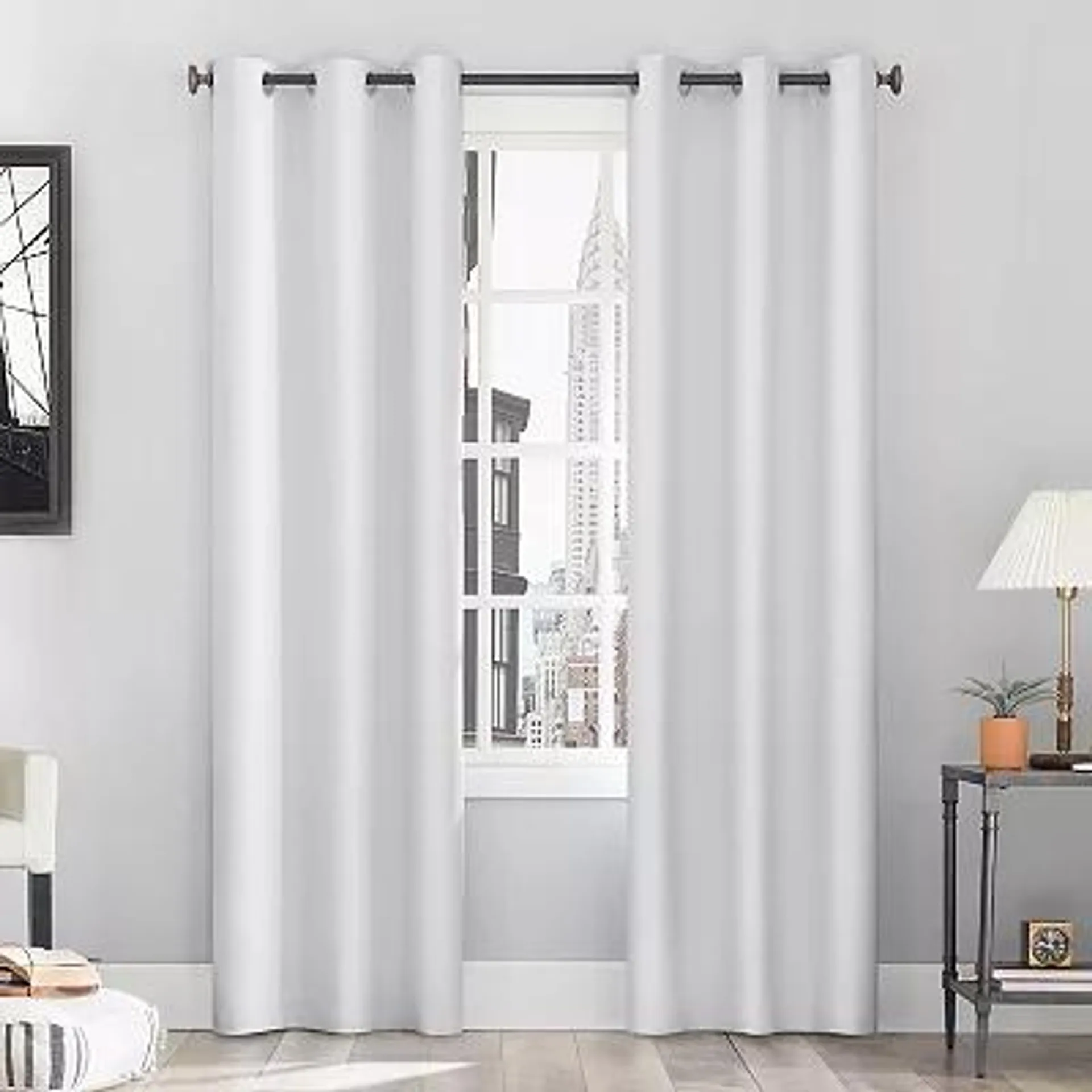 Sun Zero Cyrus Thermal 100% Blackout Grommet Window Curtain