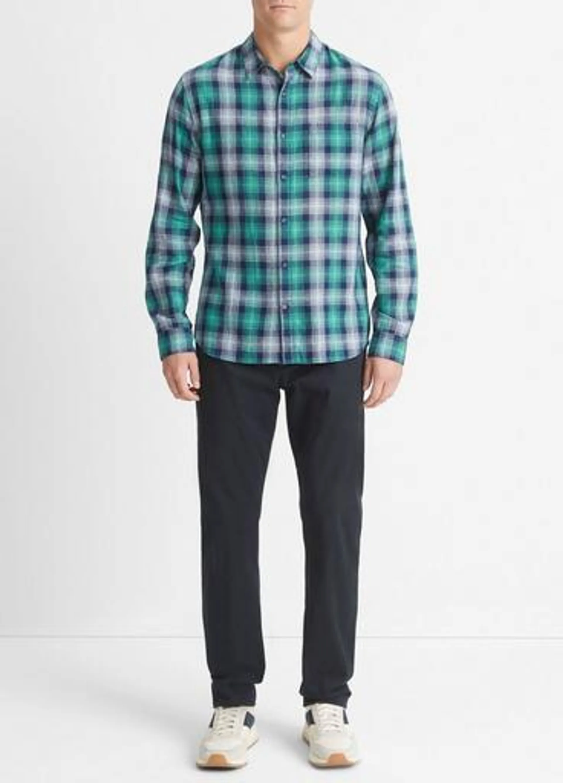 Del Mar Plaid Long-Sleeve Shirt