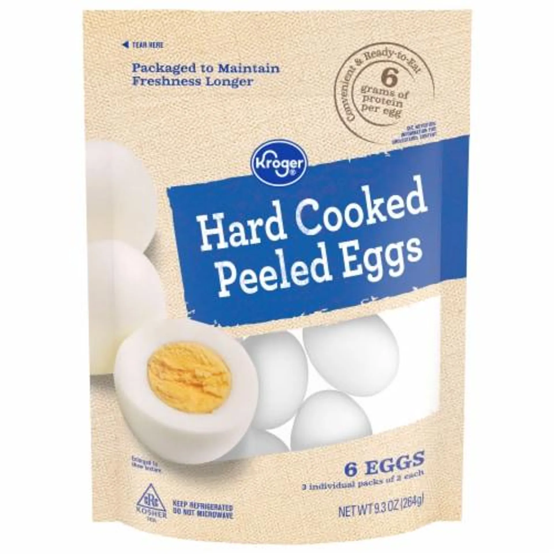 Kroger® Hard Cooked Peeled Eggs