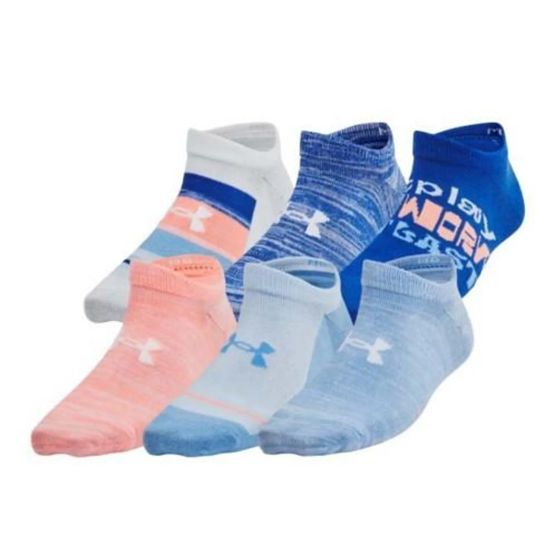 Youth Under Armour Kids' Essential 6 Pack No Show Socks