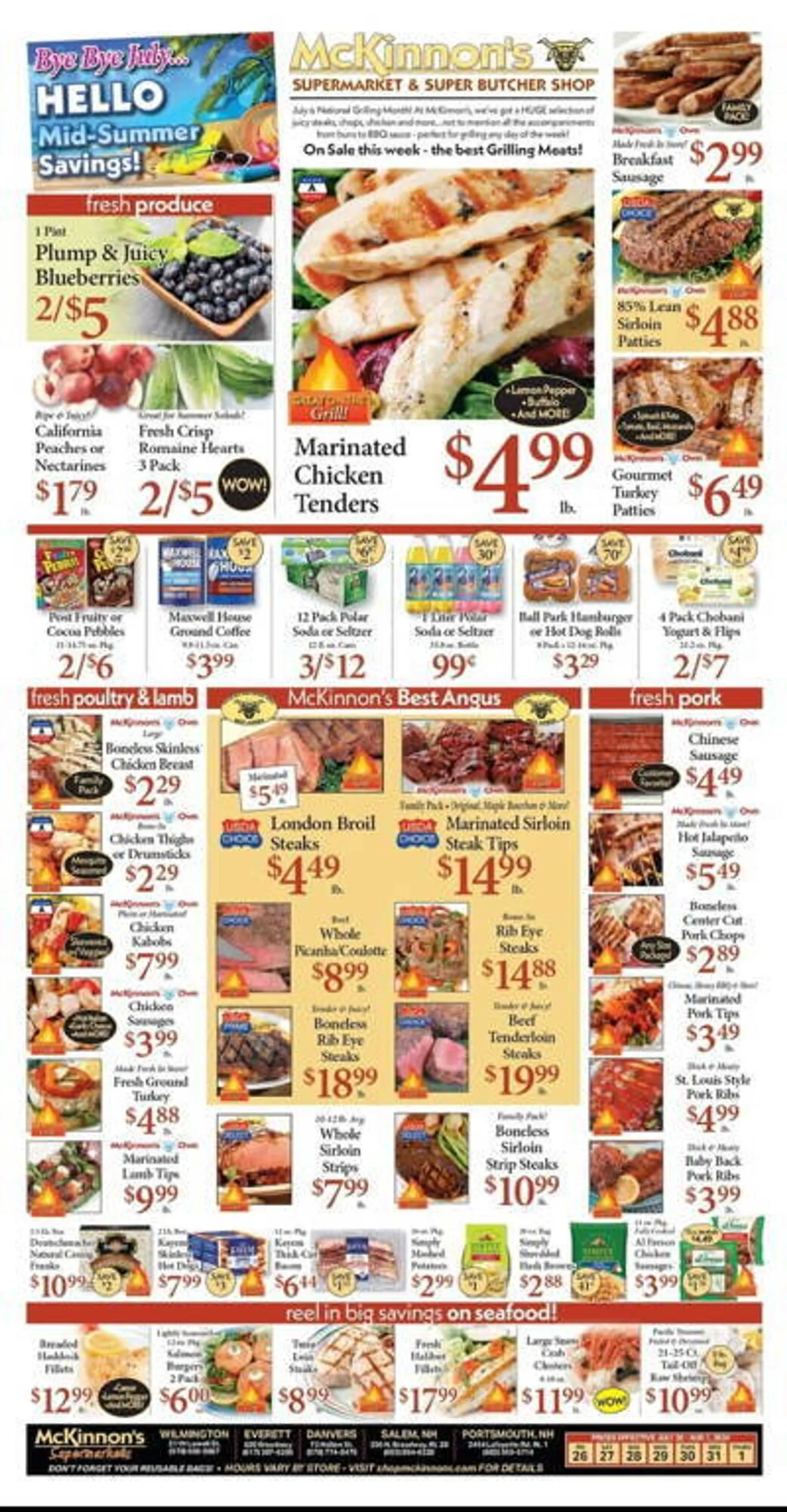 Weekly ad McKinnon's Supermarkets Weekly Ad from July 26 to August 1 2024 - Page 1