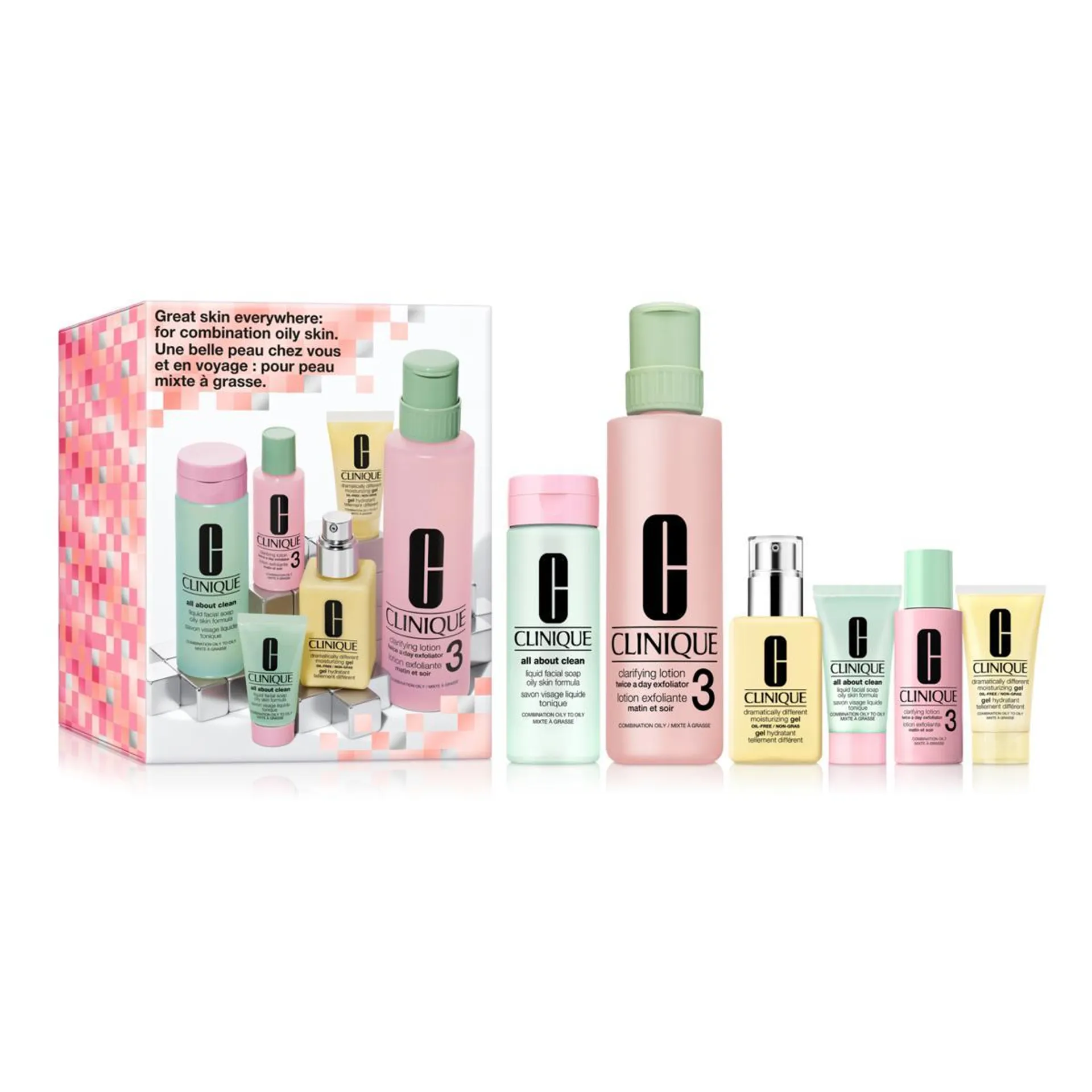 Clinique Great Skin Everywhere Skincare Set: Oily Skin Types