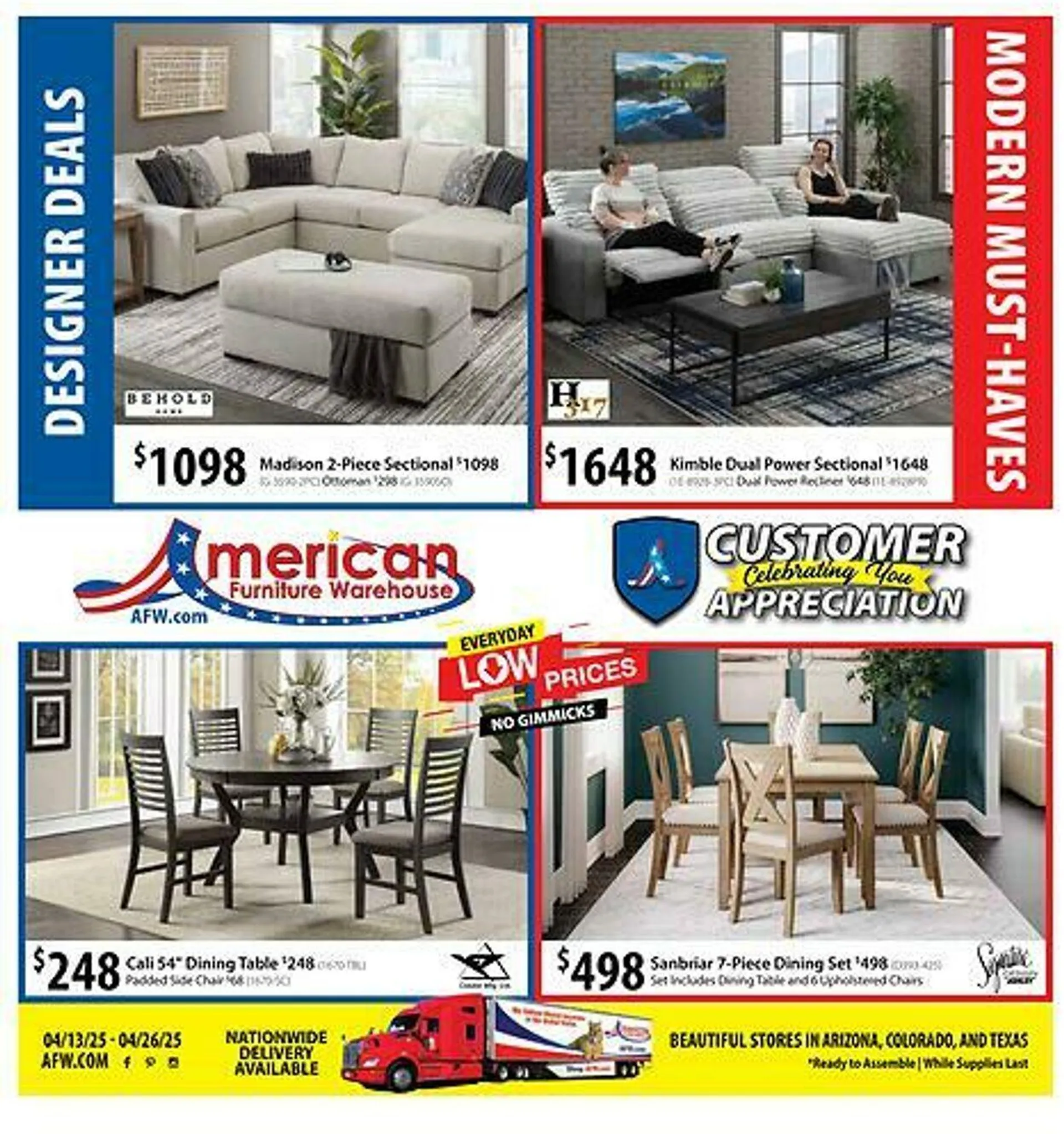 Weekly ad American Furniture Warehouse Current weekly ad from September 14 to September 28 2025 - Page 1