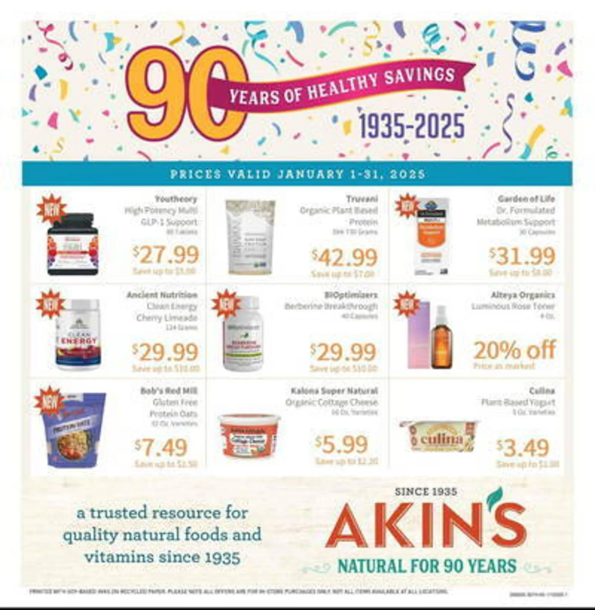 Akins Natural Foods Weekly Ad - 1