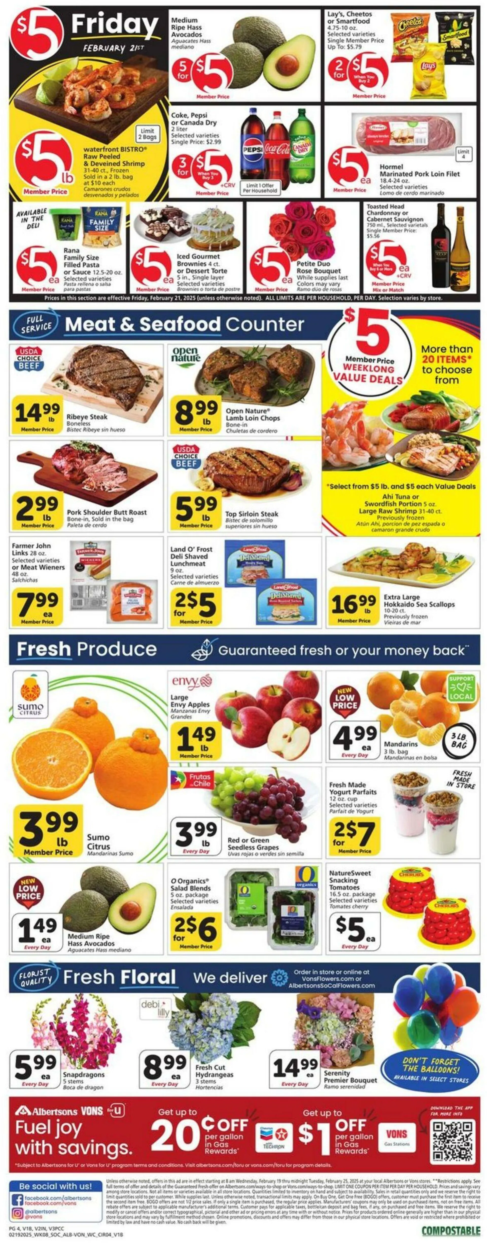 Catálogo de Vons Current weekly ad 19 de febrero al 25 de febrero 2025 - Página 3