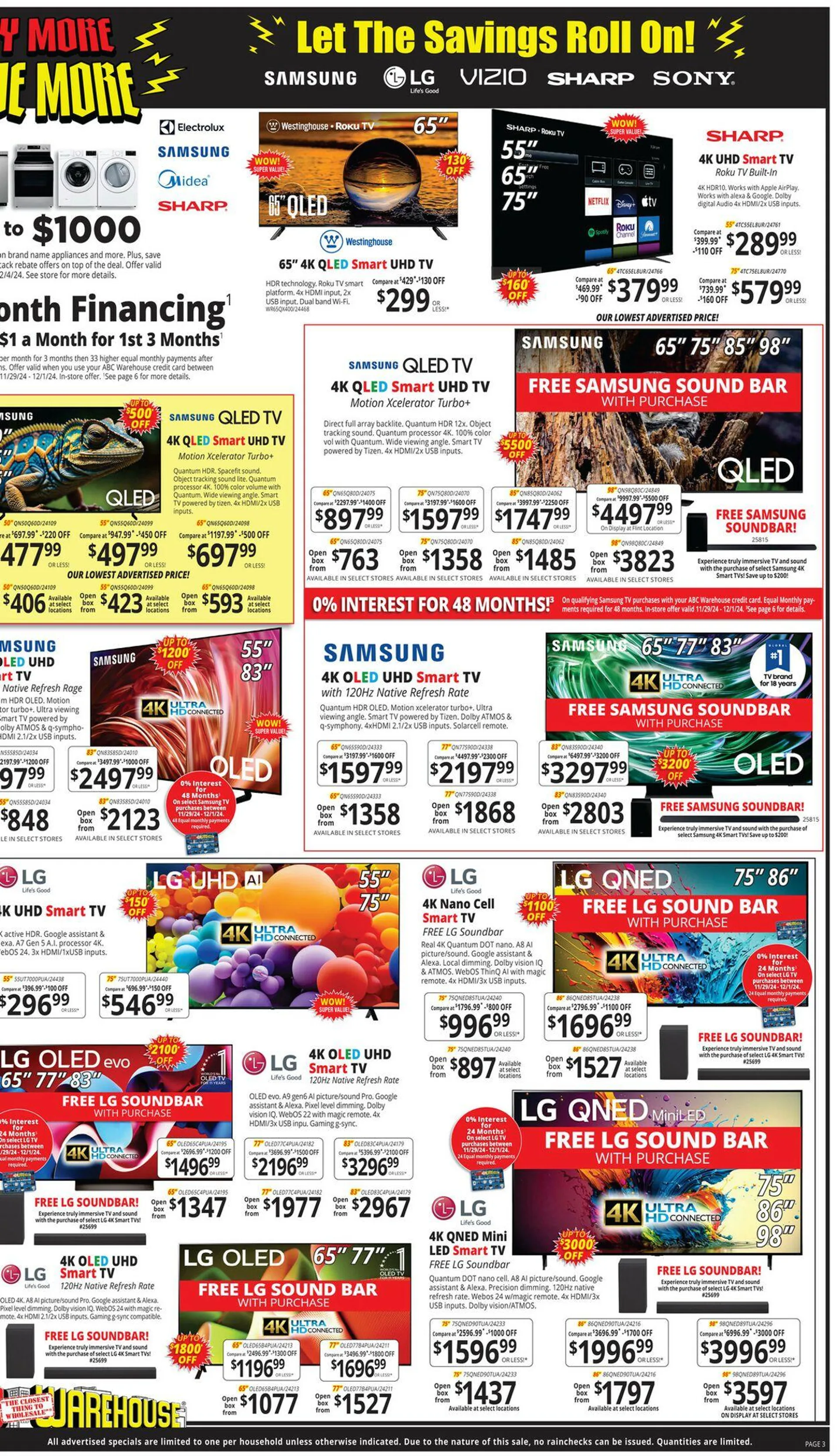 Weekly ad ABC Warehouse Current weekly ad from November 24 to November 30 2024 - Page 3