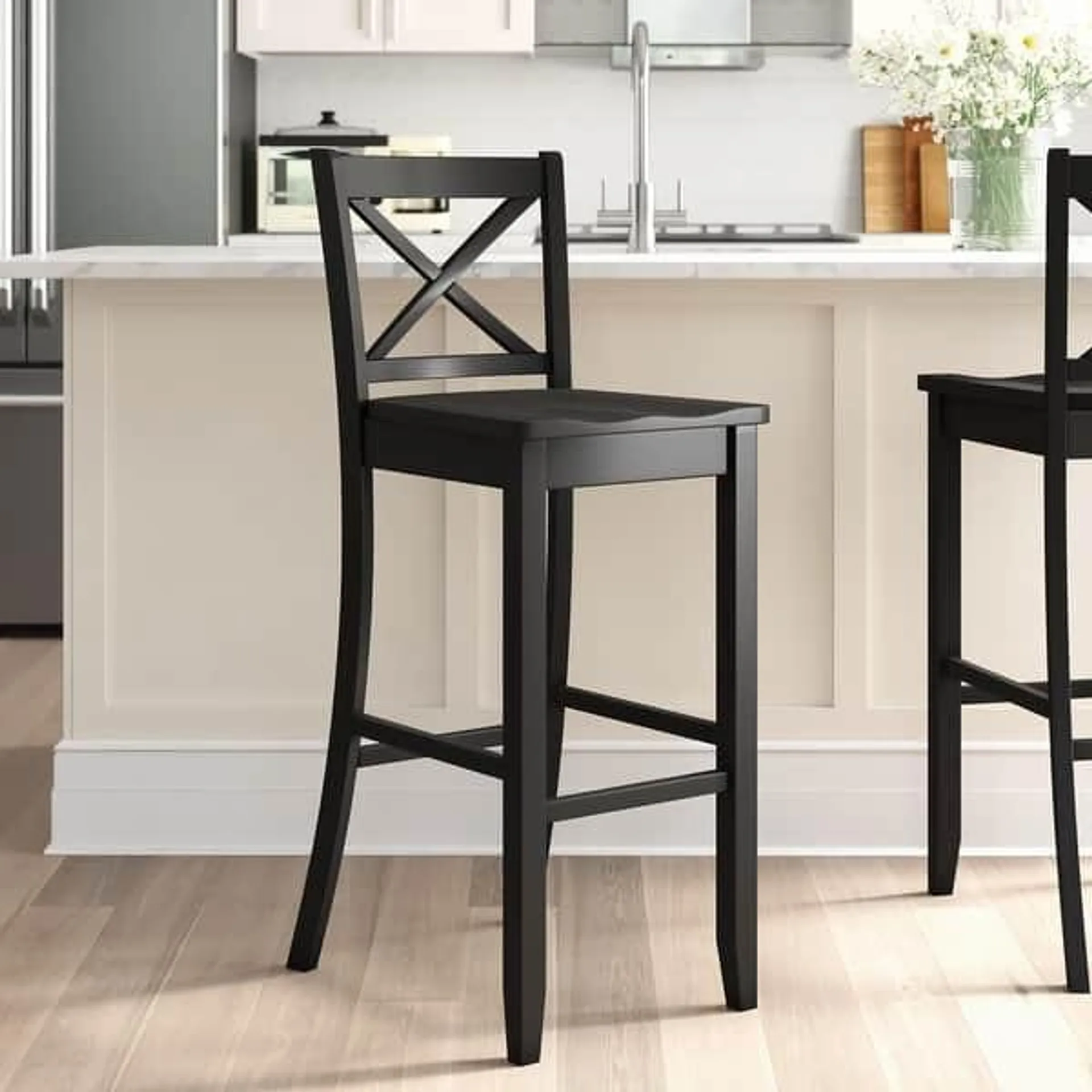 Copper Grove Frunza Wooden 30-inch X-back Bar Stool