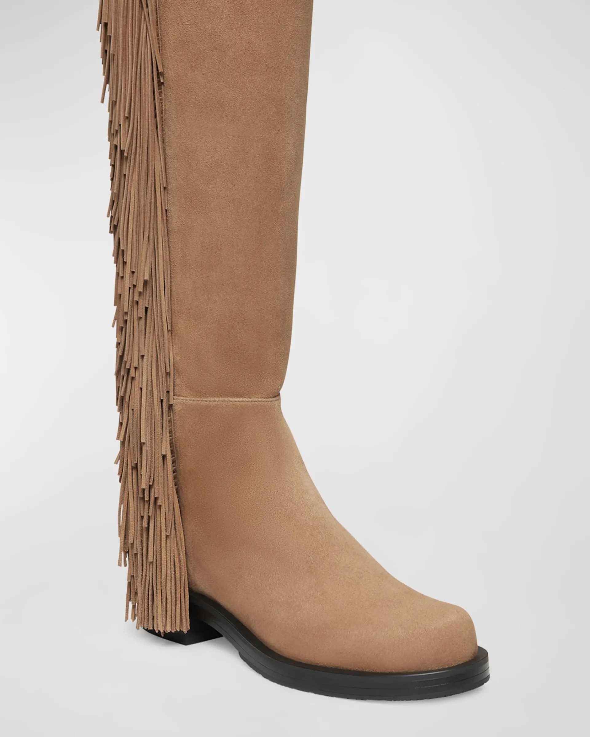 5050 Suede Fringe Over-The-Knee Boots