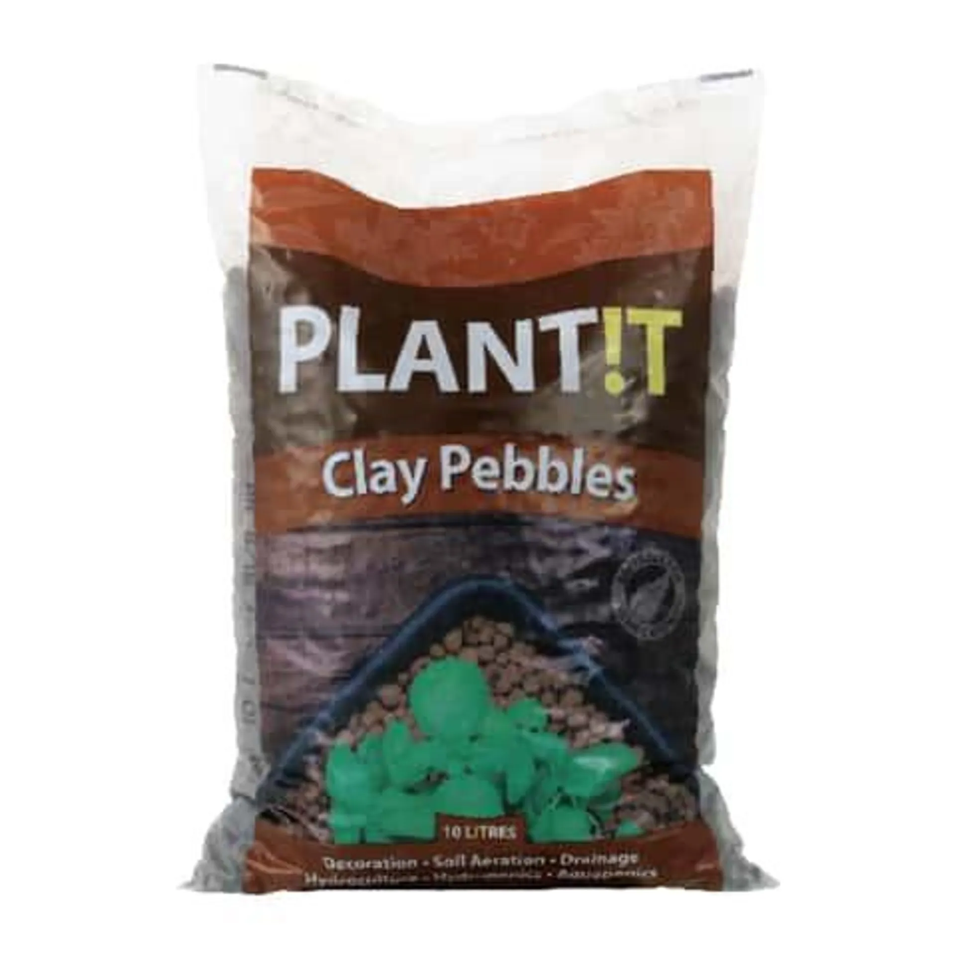 GROW!T Brown Clay Pebbles 0.35 cu ft 10 L