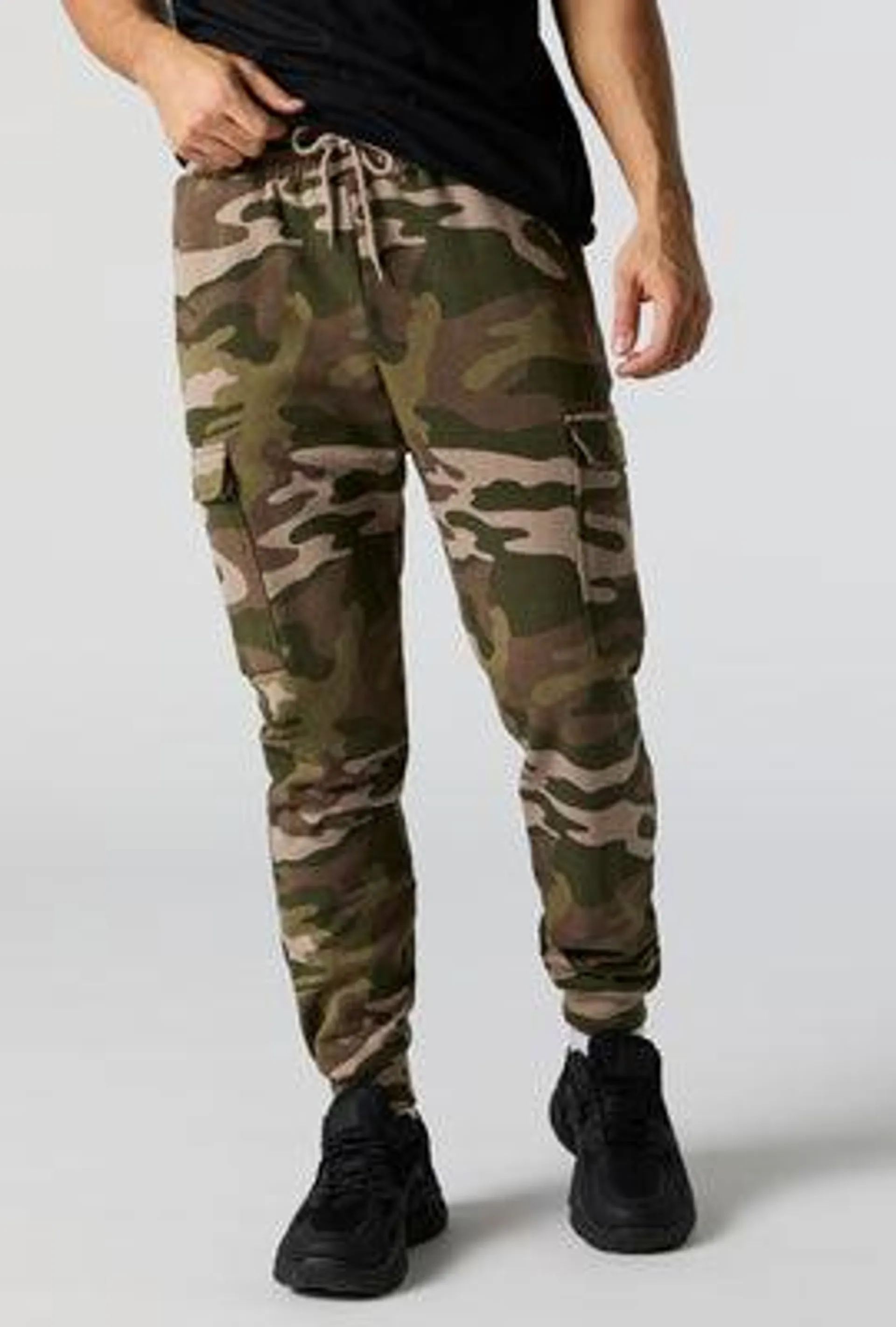 Camo Fleece Cargo Jogger