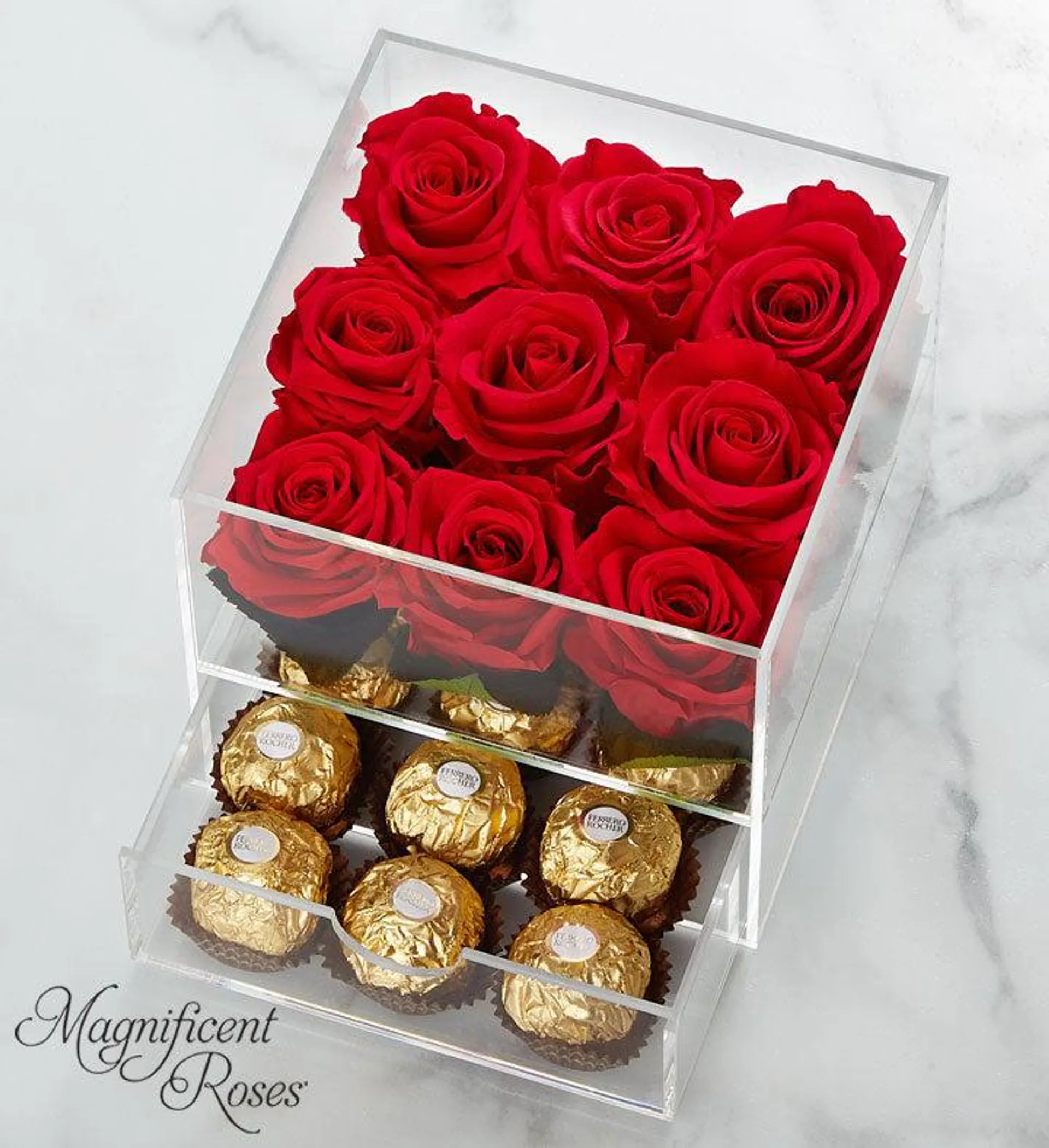 Magnificent Roses ® Preserved with Ferrero Rocher ®