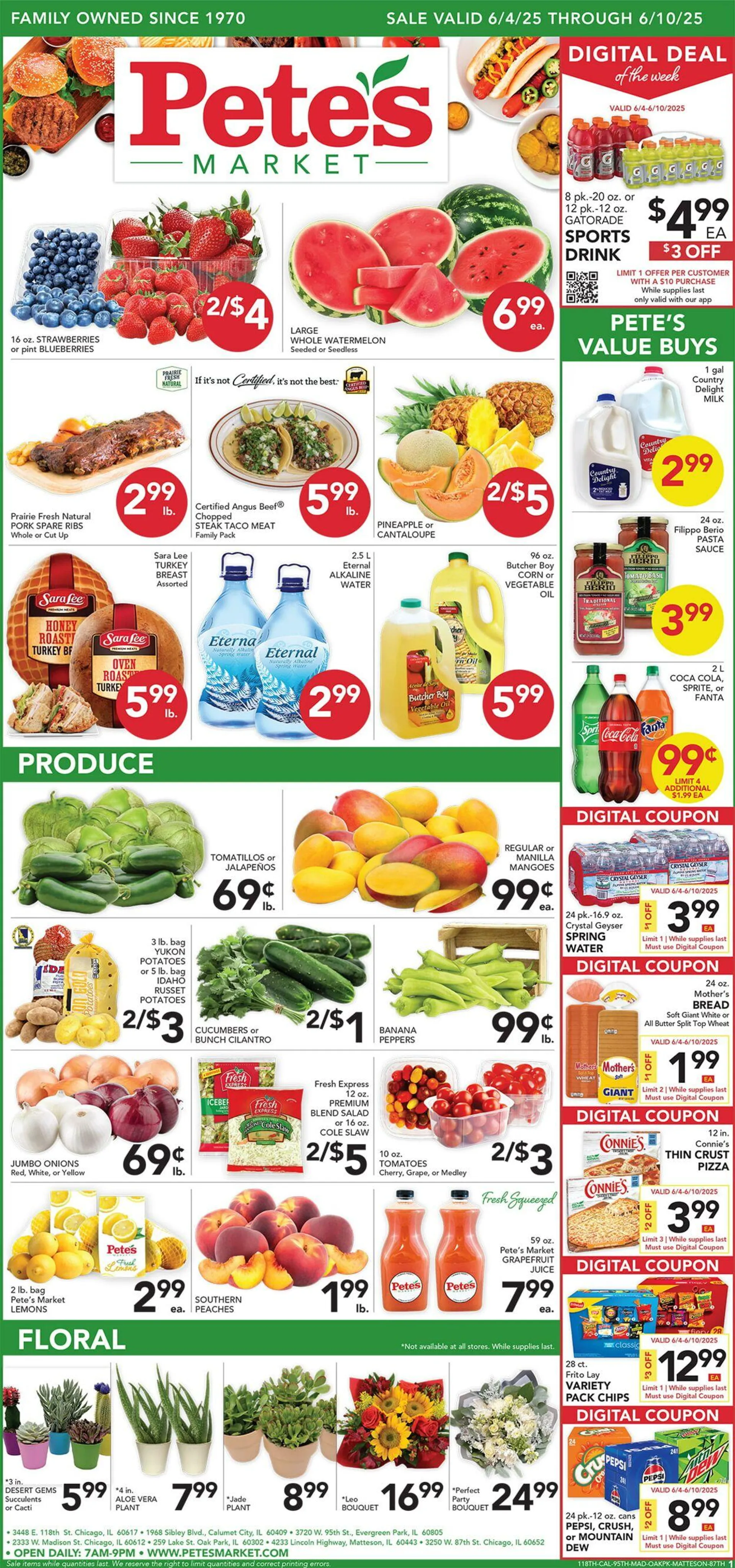 Weekly ad Pete's Fresh Market Current weekly ad from May 28 to June 3 2025 - Page 1