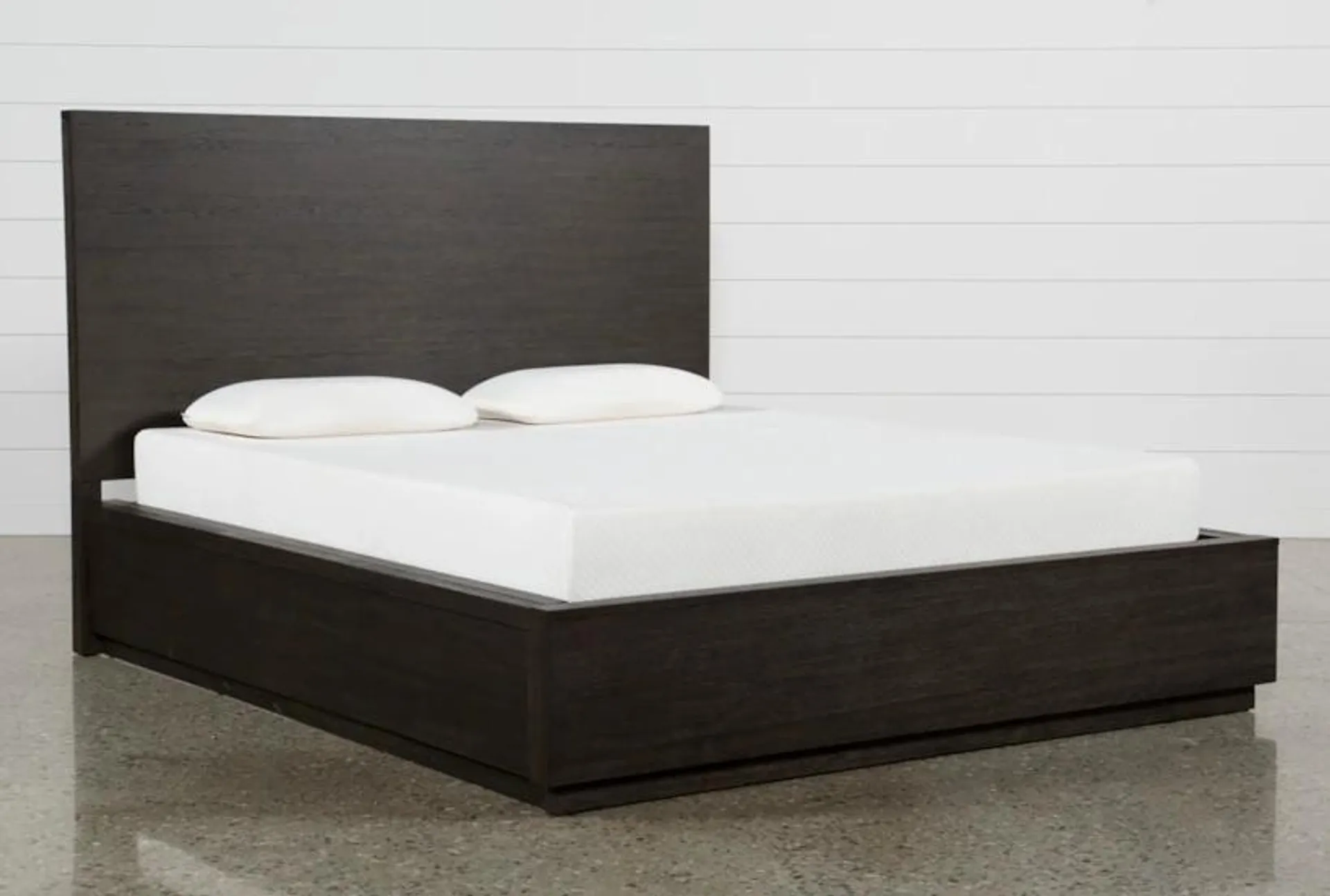 Pierce Espresso Queen Wood Panel Bed